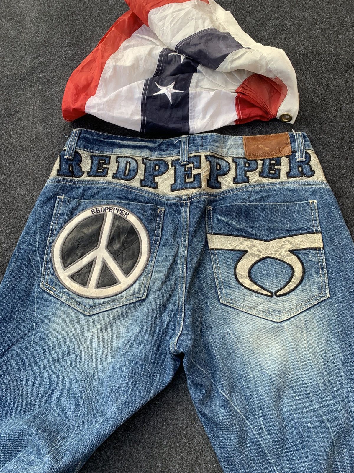 Japanese Brand Red Pepper Japan Street Denim💥 Size US 34 / EU 50 - 16 Thumbnail