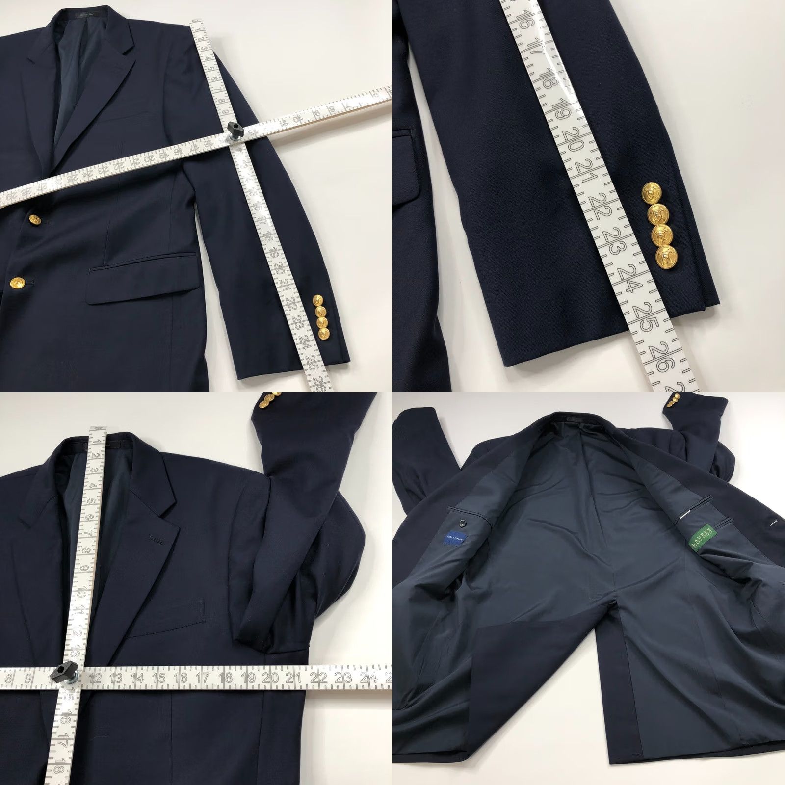 Ralph Lauren Lauren Ralph Lauren Sport Coat Jacket Blue Long 40L White-Label One Piece Men Big & Tall Two-Button Vintage? No Size US XXS / EU 40 - 8 Thumbnail