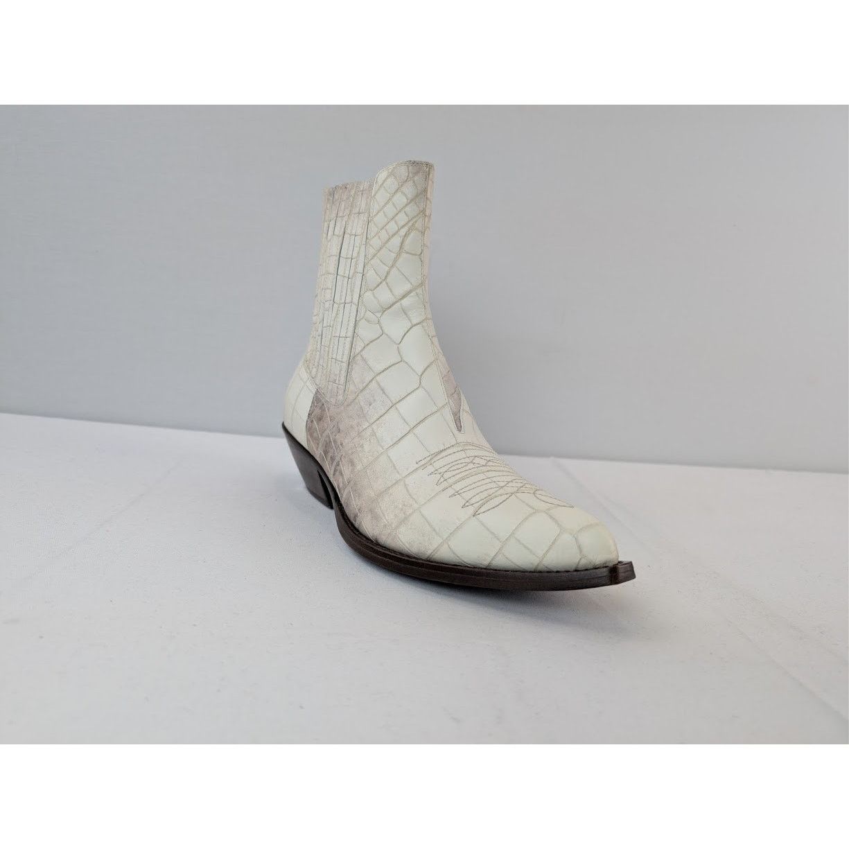 Celine o1rshd1 Leon Chelsea Boots in White Size US 9 / EU 42 - 2 Thumbnail