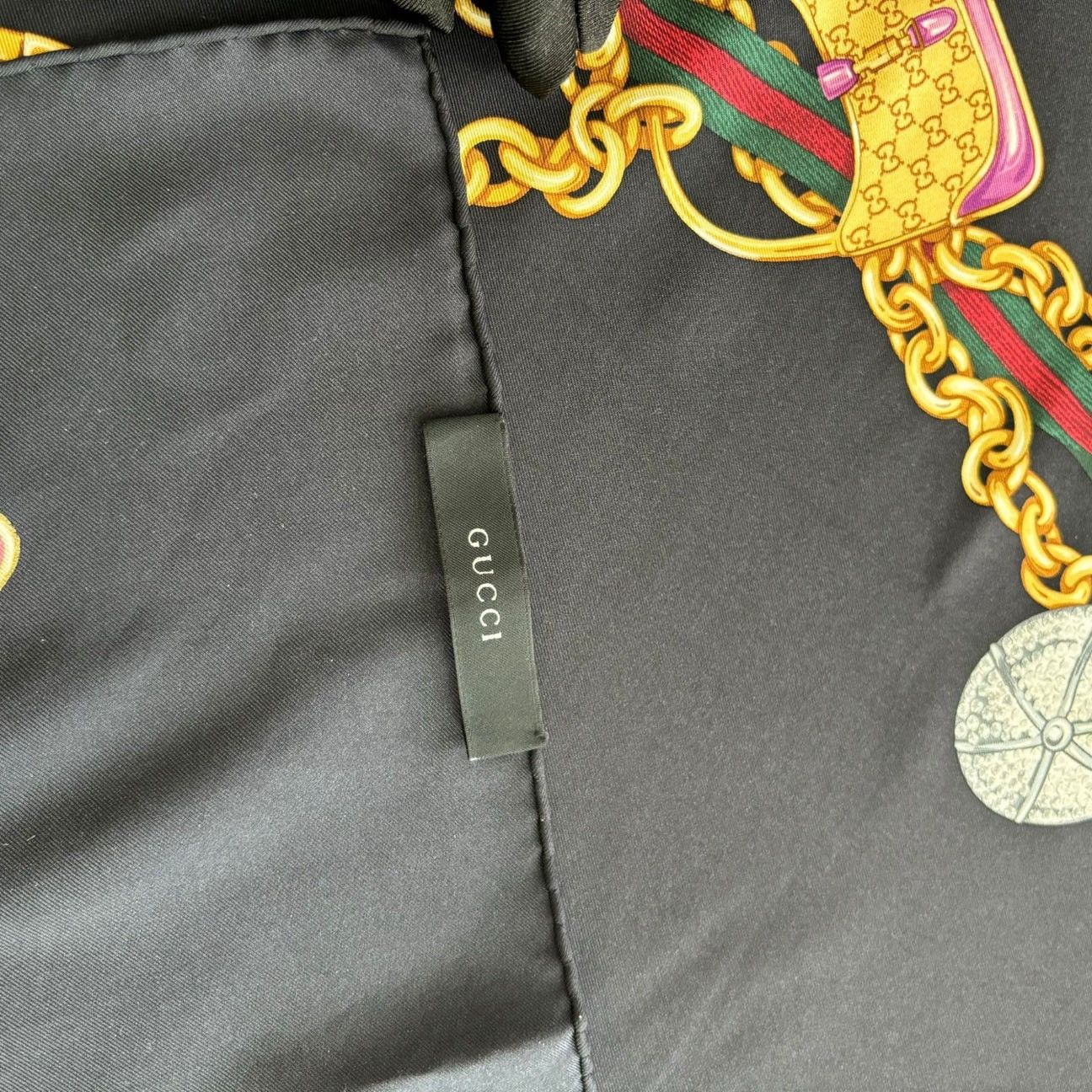 Gucci Multi Icon Print Scarf Size ONE SIZE - 7 Thumbnail