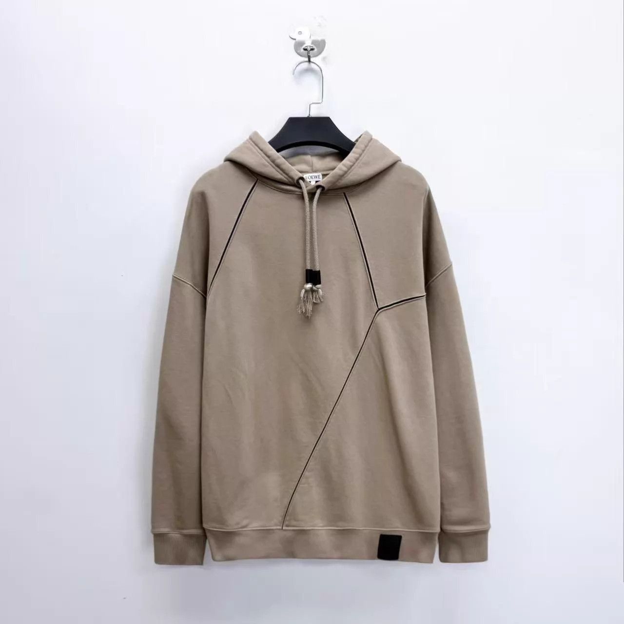 Loewe Beige Hoodie with Contrast Stitching and Drawstring Size US S / EU 44-46 / 1 - 1 Thumbnail