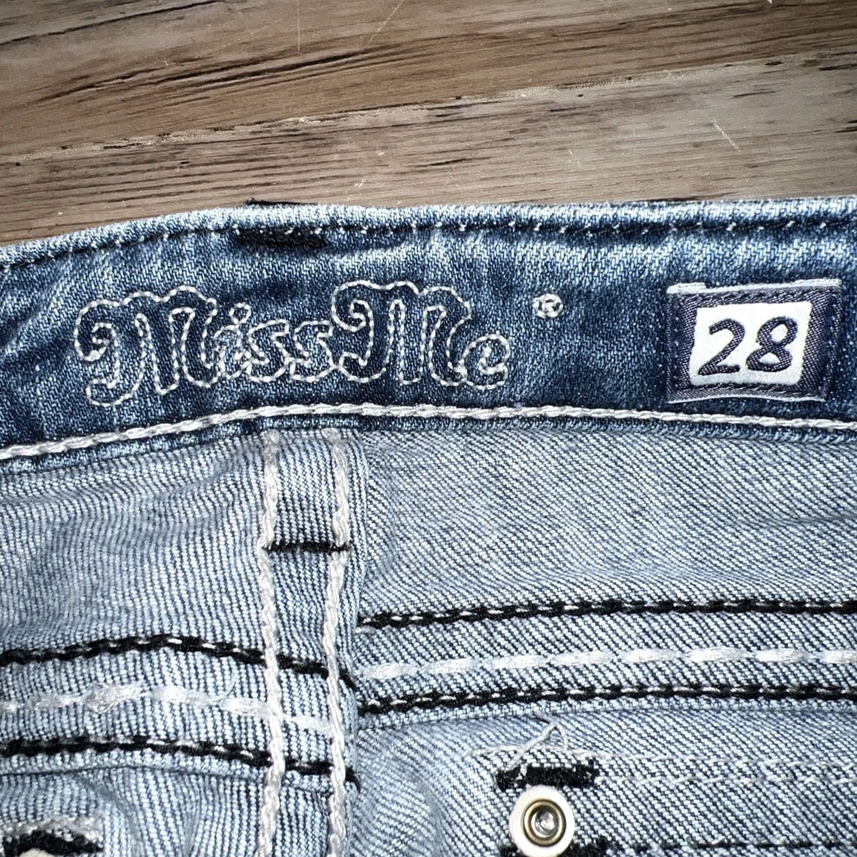 Miss Me Miss Me Boot Blue Jeans Womens Size 28 34” Inseam Size 28" / US 6 / IT 42 - 5 Thumbnail