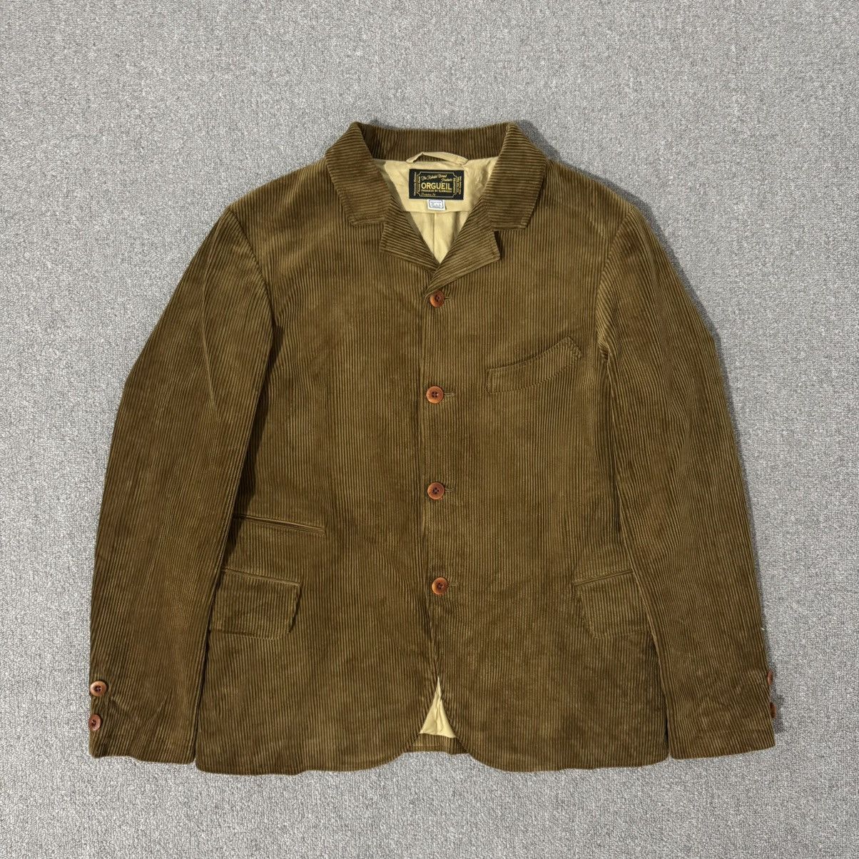 Orgueil × Studio D'Artisan Orguiel - Studio D’Artisan - Corduroy Work Jacket Size 40R - 1 Thumbnail