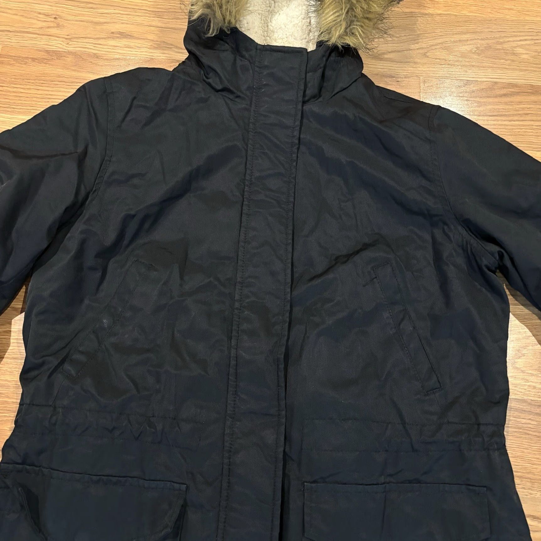 Levi's VINTAGE Levi's Parka Jacket Womens Size S Black Faux Fur Trim Hooded Sherpa Lined Mid-Length Casual/Winter/Outdoor Womens Size S / US 4 / IT 40 - 5 Thumbnail