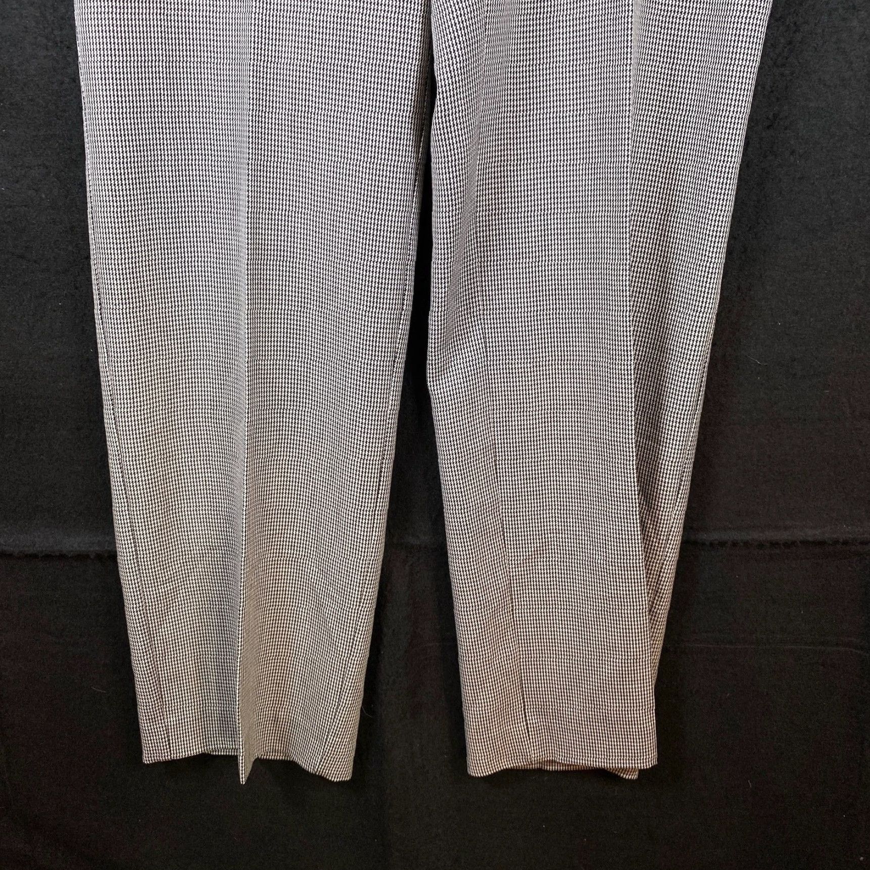 Vintage Chicos Pants Women's Black White Straight Workwear Career Business Stretch 34 in waist 32 in inseam M Regular Twill Dress Pants Size 24" / US 00 / IT 34 - 3 Thumbnail