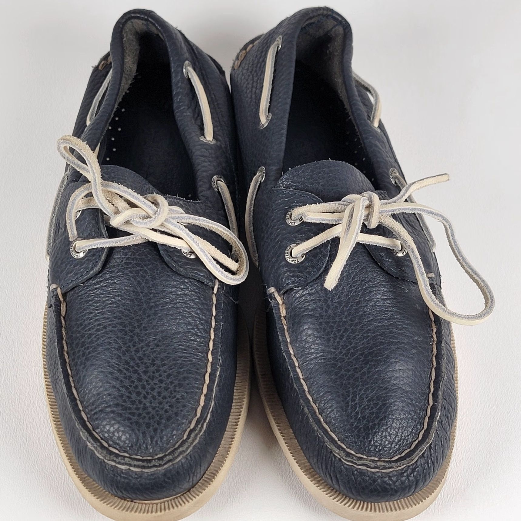 Sperry Sperry Top-Sider Boat Shoes Men 10 Leather Blue Casual Lace Up Deck Sport Shoes Size US M / EU 48-50 / 2 - 2 Thumbnail