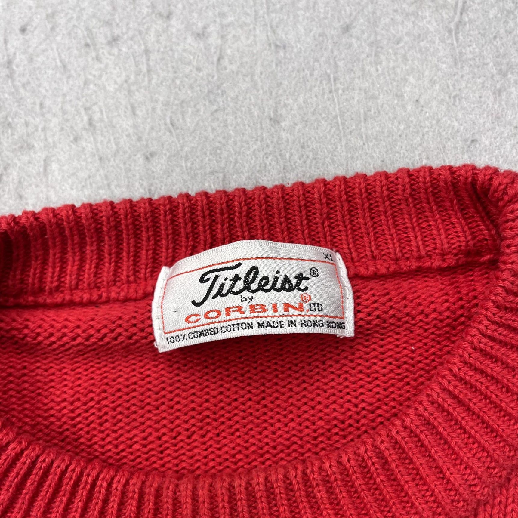 Titleist VINTAGE Titleist Golf Sweater Mens XL Red 90s Abstract Knit Crewneck Pullover Casual Winter Spring Fall Mens Size US XL / EU 56 / 4 - 4 Thumbnail