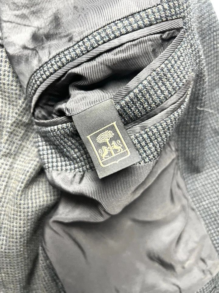Corneliani Corneliani ID Tweed Blazer Dark Gray Slim Fit – Size 52R Size 52L - 15 Thumbnail