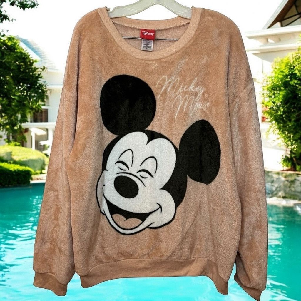 Disney Disney Mickey Mouse Super Soft Woobie Sweatshirt Sz XXL 2XL Size XL / US 12-14 / IT 48-50 - 2 Thumbnail