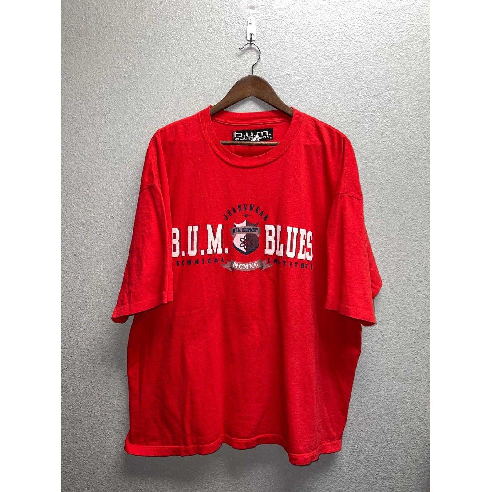 B.U.M Equipment Vintage Bum Equipment Shirt Bum Blues Techical Institute 90s Size US L / EU 52-54 / 3 - 1 Thumbnail