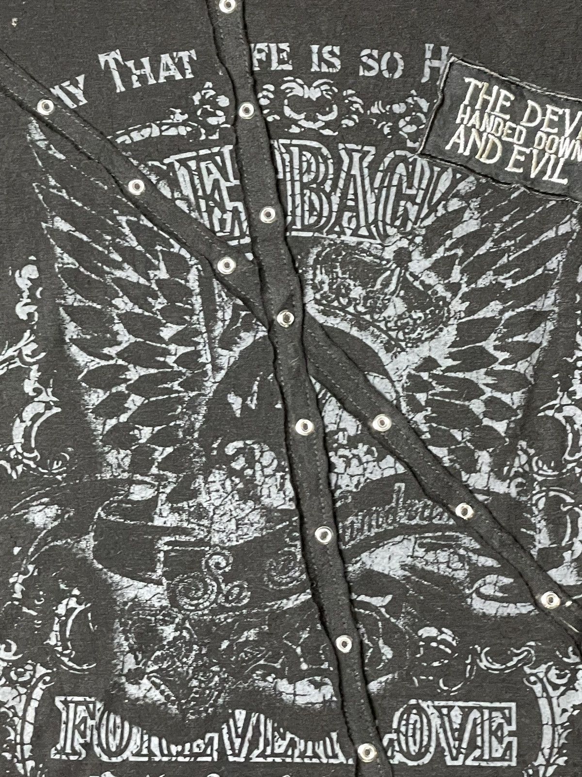 Japanese Brand × Seditionaries × Vintage M.K.R Goth Punk Affliction Tshirt (115) Size US M / EU 48-50 / 2 - 5 Thumbnail