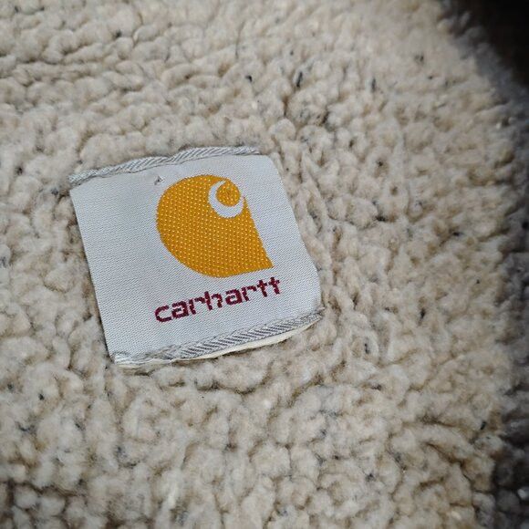 Carhartt Vintage Carhartt Washed Duck Sherpa Fleece Lined Vest Size US L / EU 52-54 / 3 - 3 Thumbnail