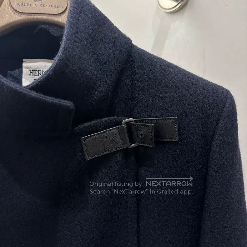 Hermes Hermes Cashmere Fur Collar Overcoat Size S / US 4 / IT 40 - 6 Thumbnail