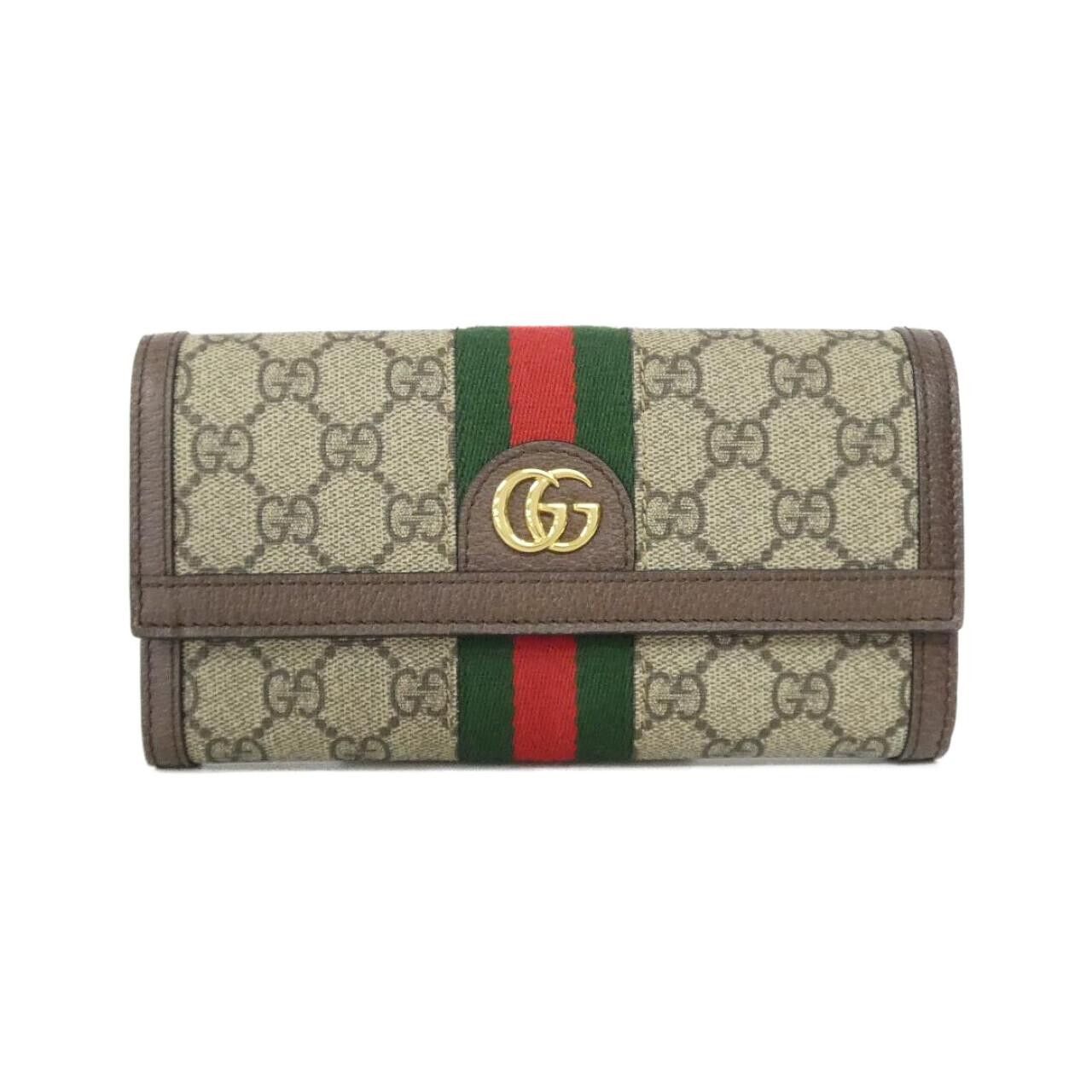 Gucci Gucci Ophidia GG Supreme Canvas Long Wallet Textile Long Wallet 523153 96IWG DUTY FREE for USA