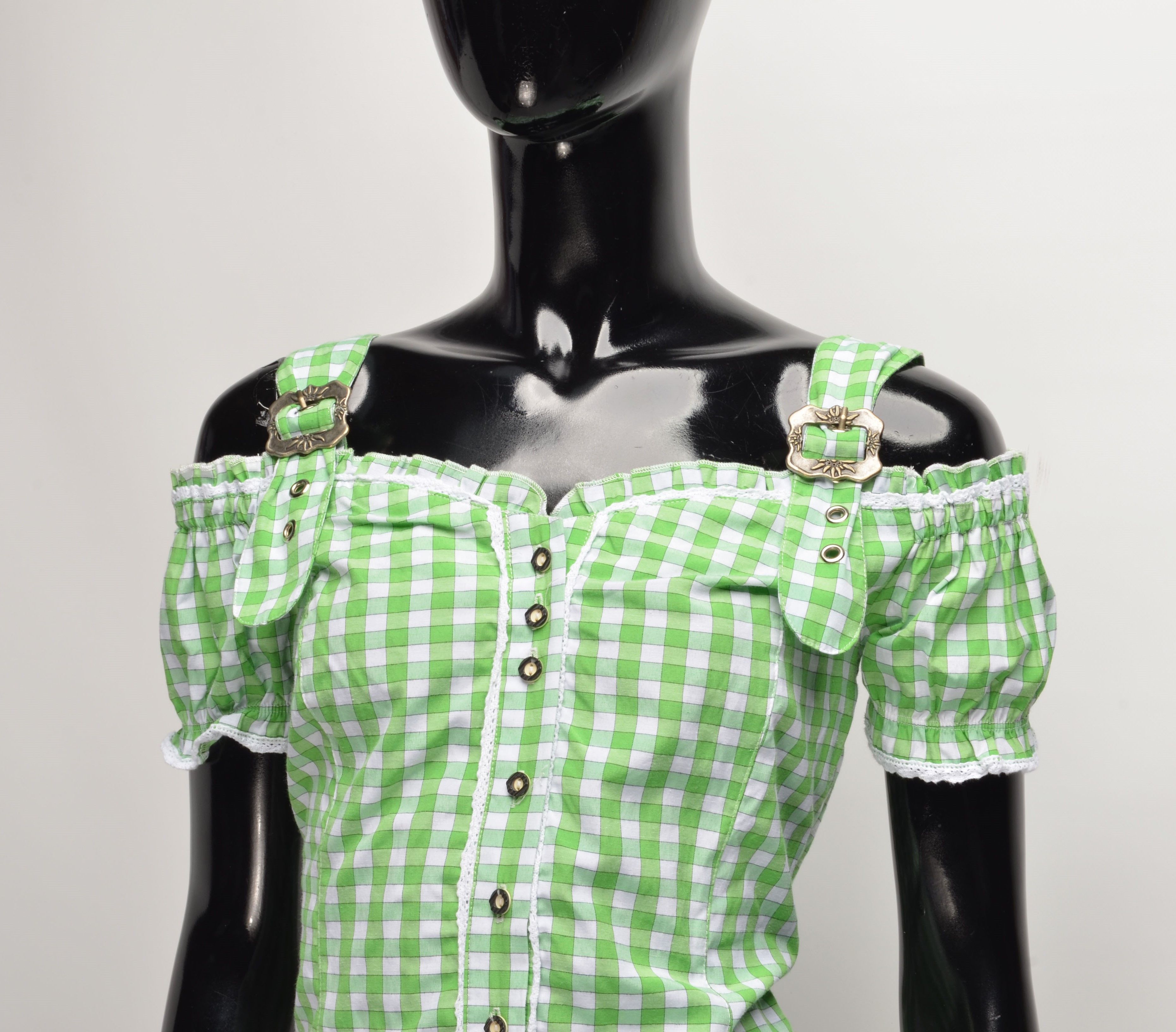 Vintage Vintage Y2K Austrian Checkered Blouse Top Size S / US 4 / IT 40 - 2 Thumbnail