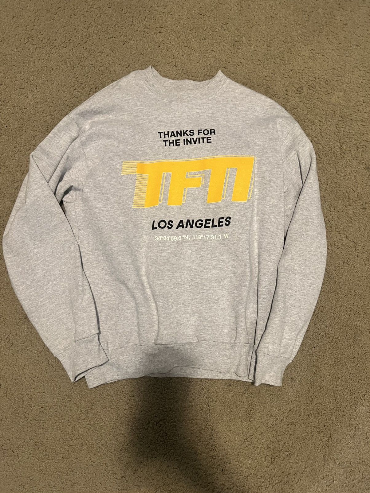 Other TFTI Thanks for the Invite LA Crewneck Size US M / EU 48-50 / 2 - 1 Thumbnail