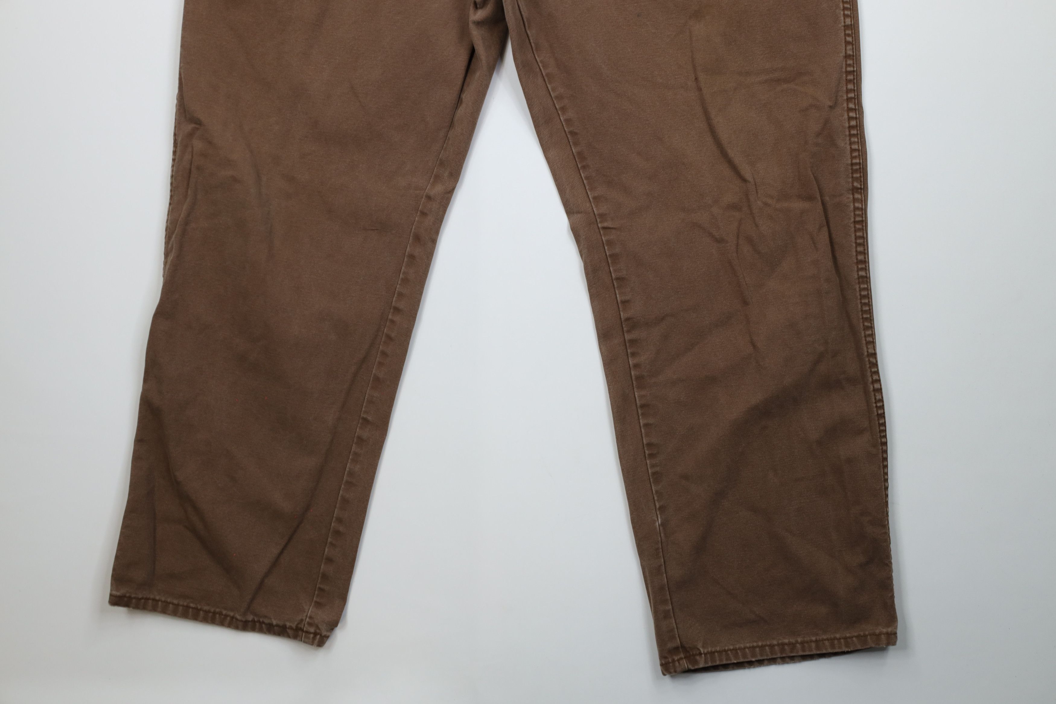 Dickies Vintage Y2K Dickies Workwear Wide Leg Dungaree Pants Brown Size US 42 / EU 58 - 4 Thumbnail