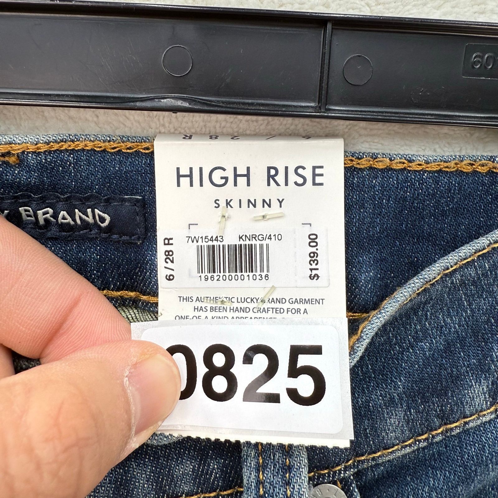 Lucky Brand LUCKY BRAND WOMEN'S 6/28R HIGH RISE SKINNY JEANS Size 28" / US 6 / IT 42 - 6 Thumbnail