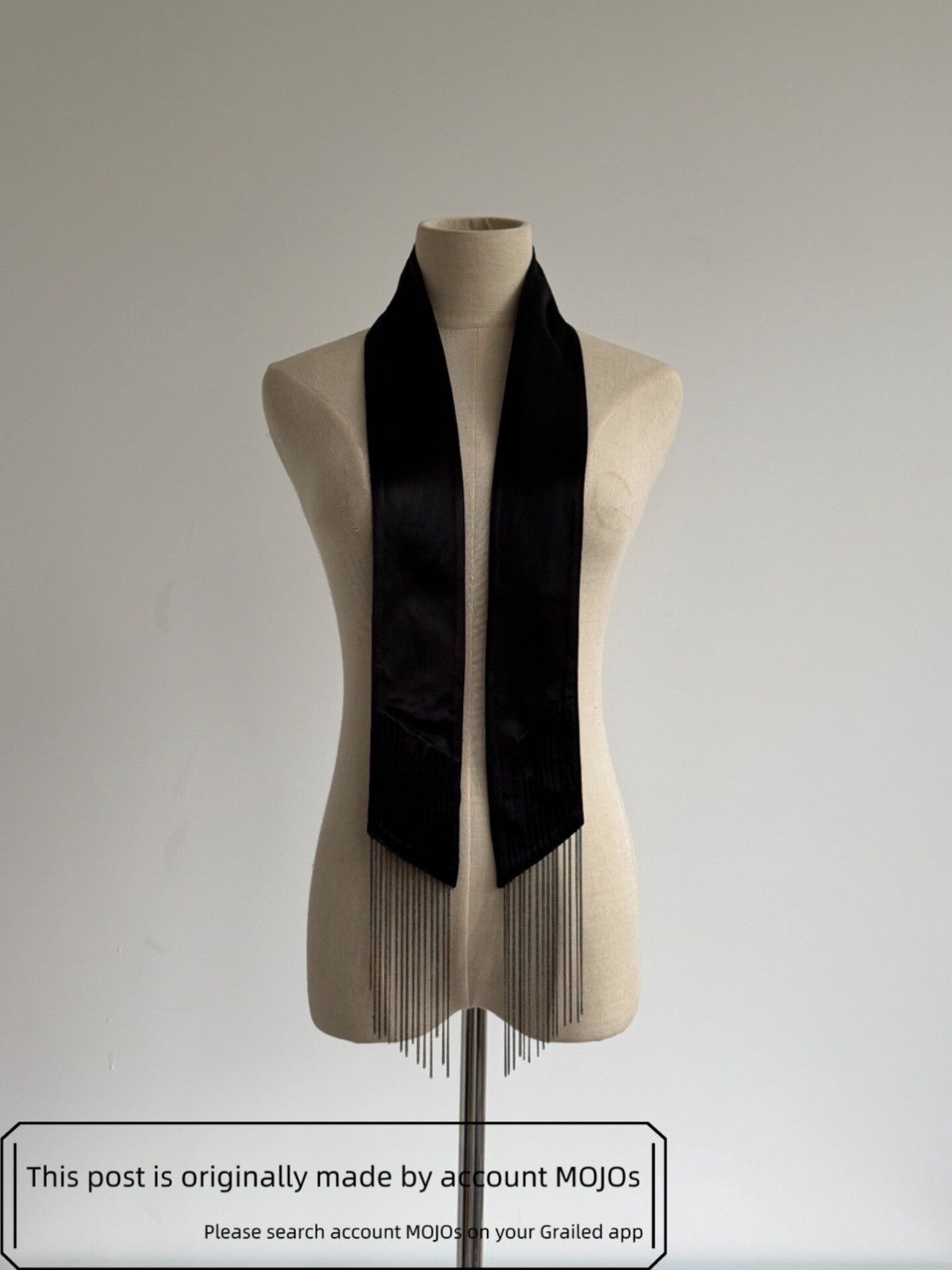 Maison Margiela Maison Margiela 14AW Silk Chain Attached Scarf mojos Size ONE SIZE - 1 Thumbnail
