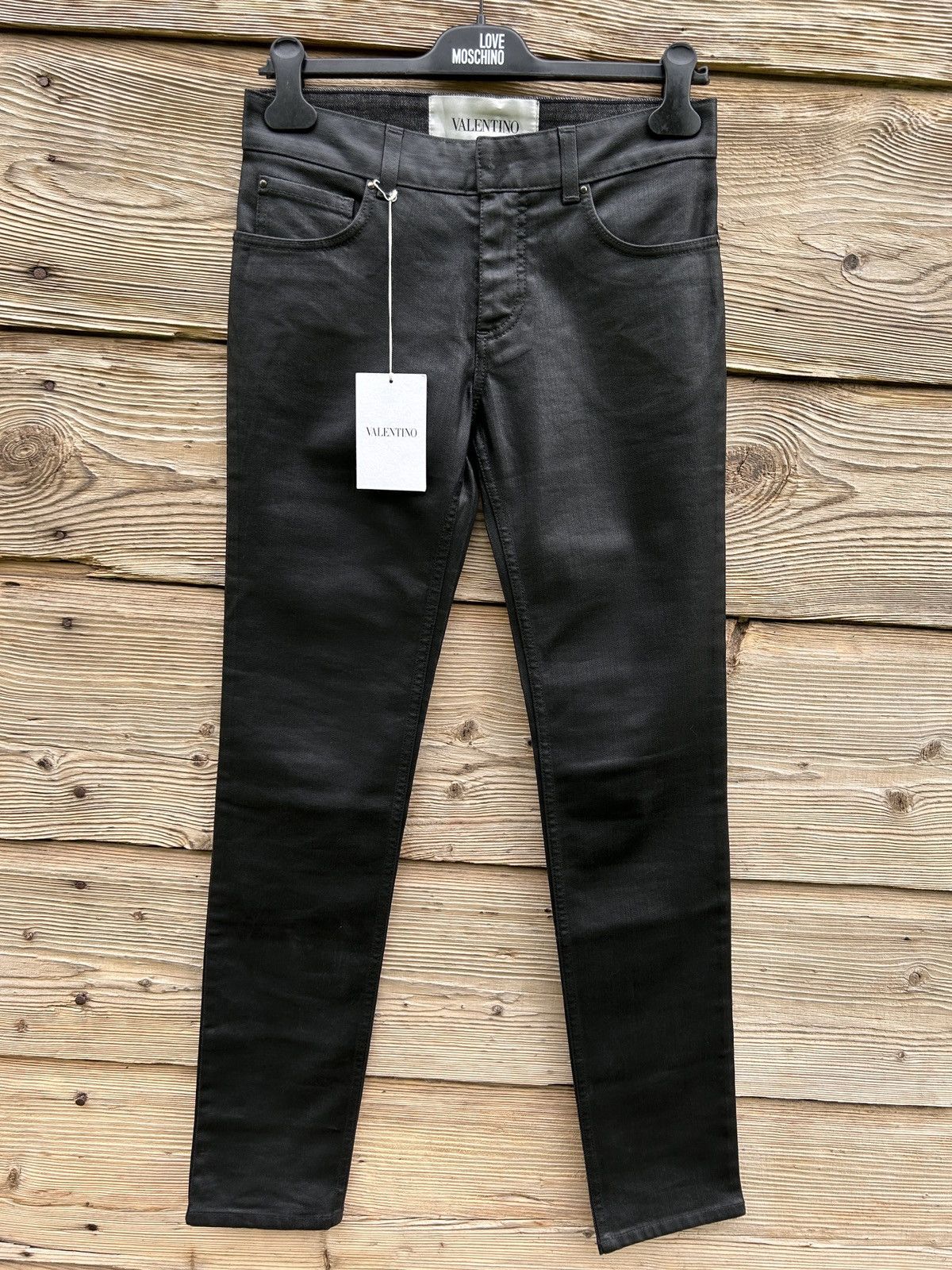 Valentino BNWT Valentino Leather Style Denim Mom Jeans Black Size 28" / US 6 / IT 42 - 1 Thumbnail