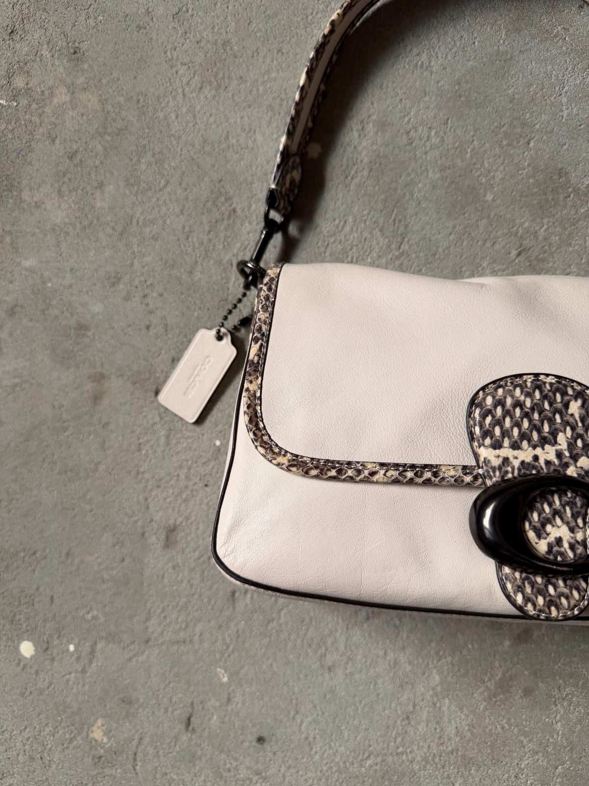 Coach Coach Tabby Snakeskin Leather Shoulder Bag White Size ONE SIZE - 3 Thumbnail