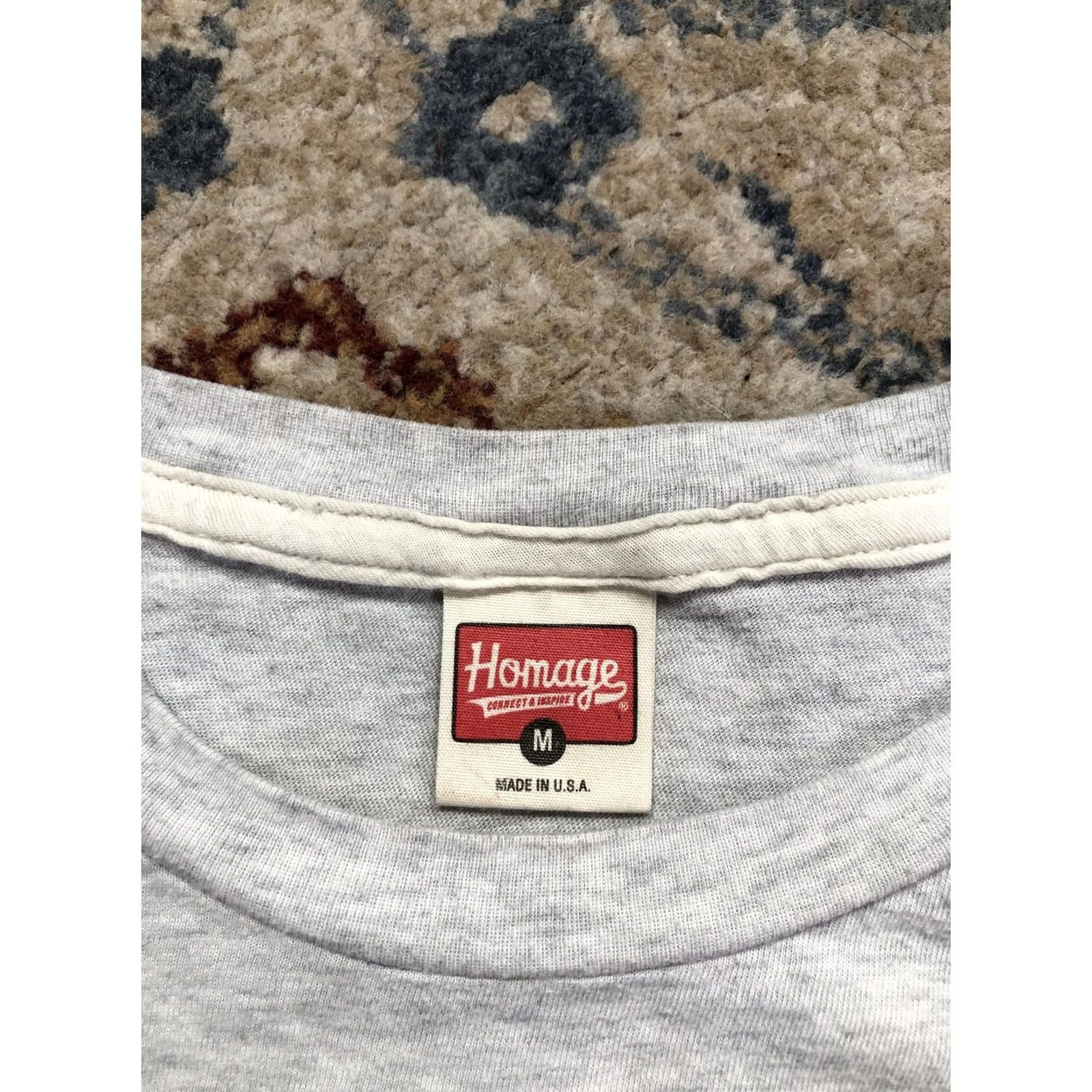 Vintage VINTAGE Homage Karate Kid Shirt Mens Medium Gray Mr Miyagi Daniel Graphic Tee Made USA Size US M / EU 48-50 / 2 - 7 Thumbnail