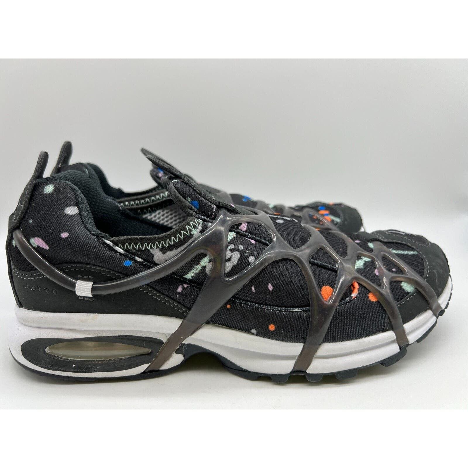 image of Nike Air Kukini Paint Splatter Black Running Men's Size 10.5 Shoes