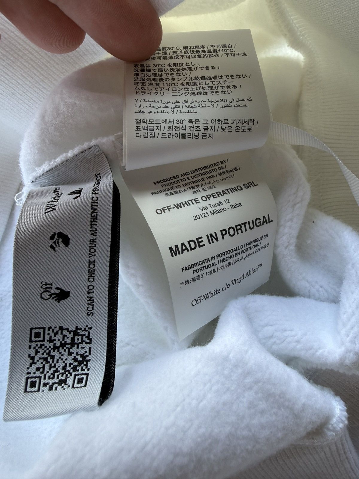 Off-White Off-White Diagonal Helvetica Oversized Hoodie White Size US S / EU 44-46 / 1 - 13 Thumbnail