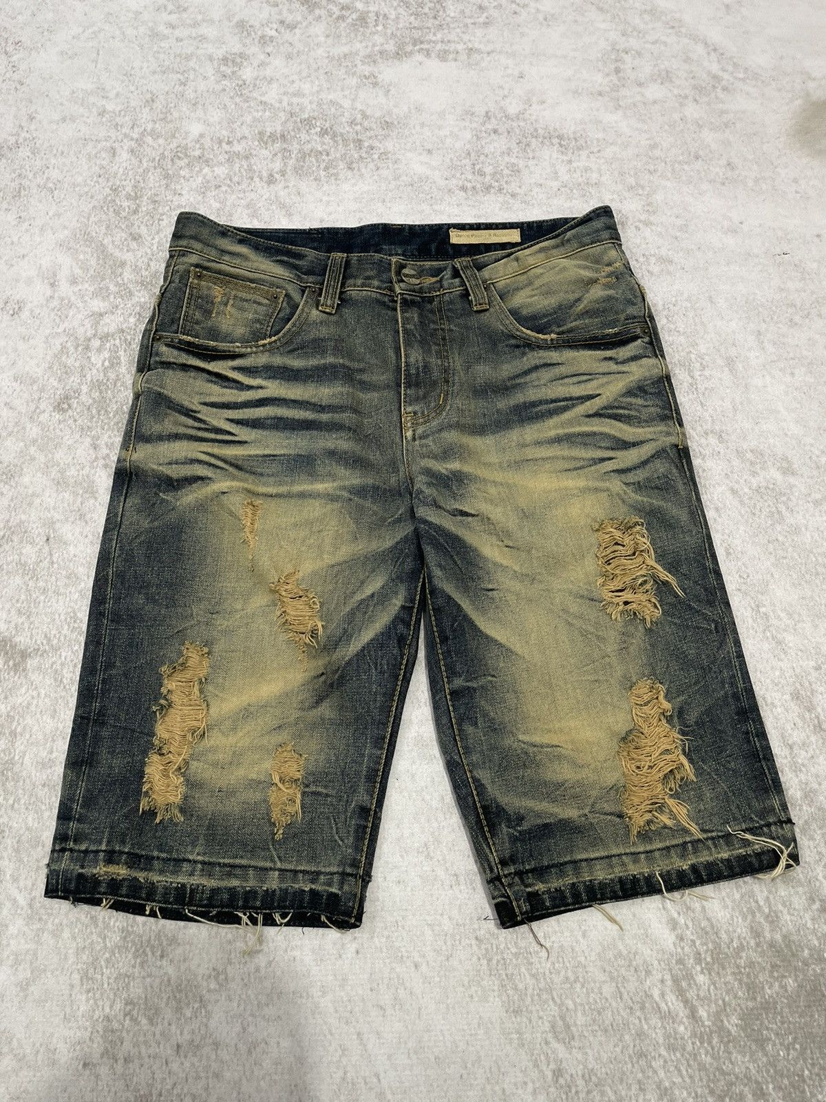 Hysteric Glamour 2000s distressed acid wash japan jorts y2k style Size US 32 / EU 48 - 1 Thumbnail