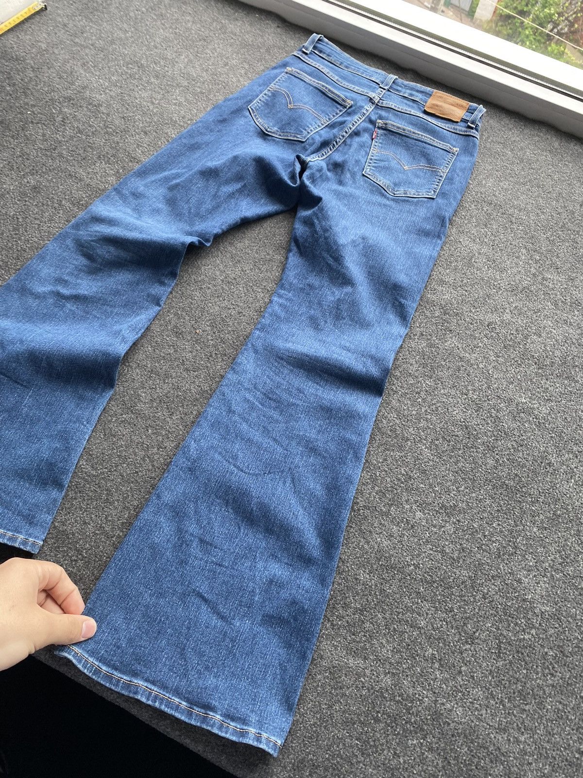 Levi's 🔥Levis 726 Flare Womens blue jeans 28 sz goth emo alt Size 28" / US 6 / IT 42 - 16 Thumbnail