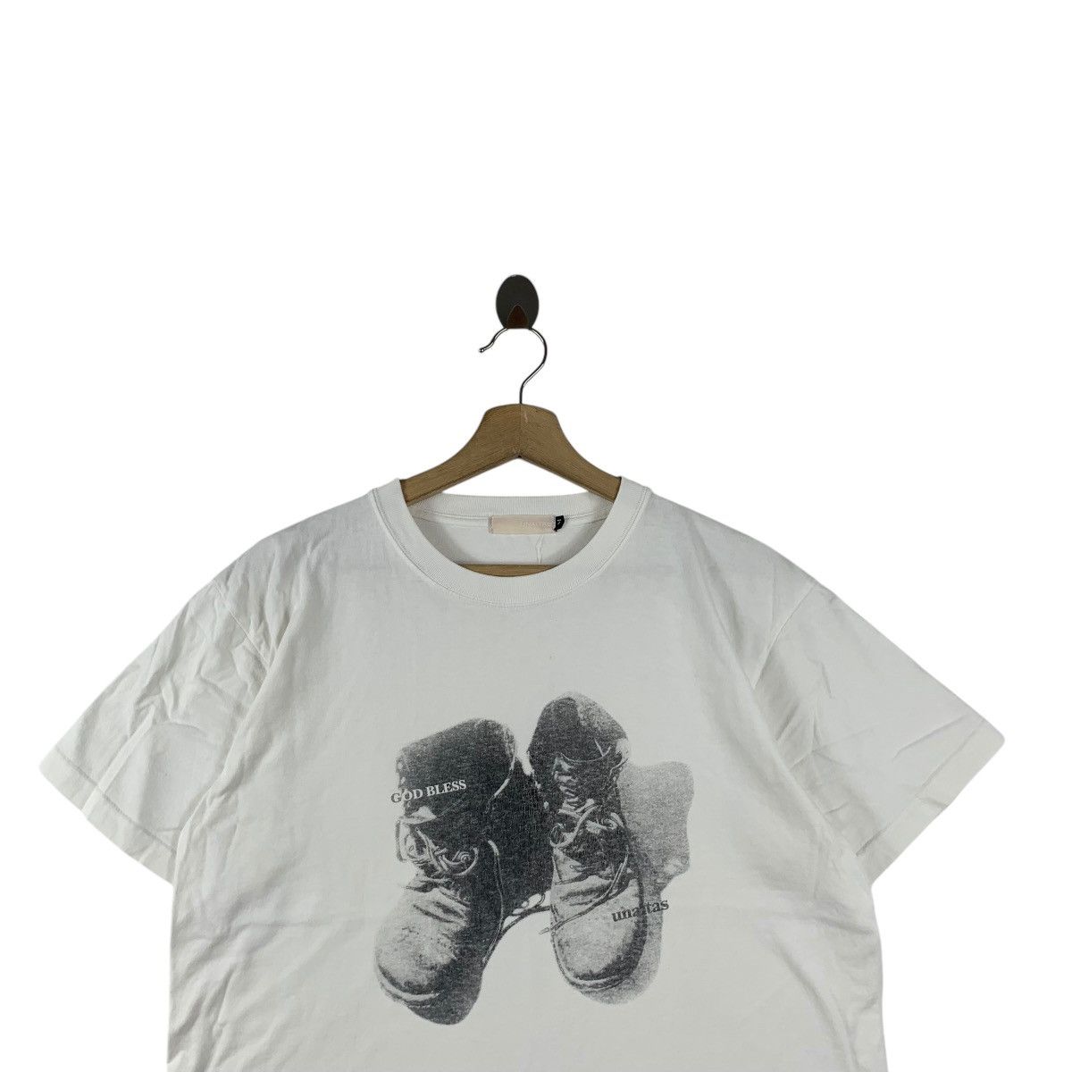 Vintage Vintage UNAITAS JAPAN DESIGNER God Bless Tee Shirt Top Size US M / EU 48-50 / 2 - 2 Thumbnail