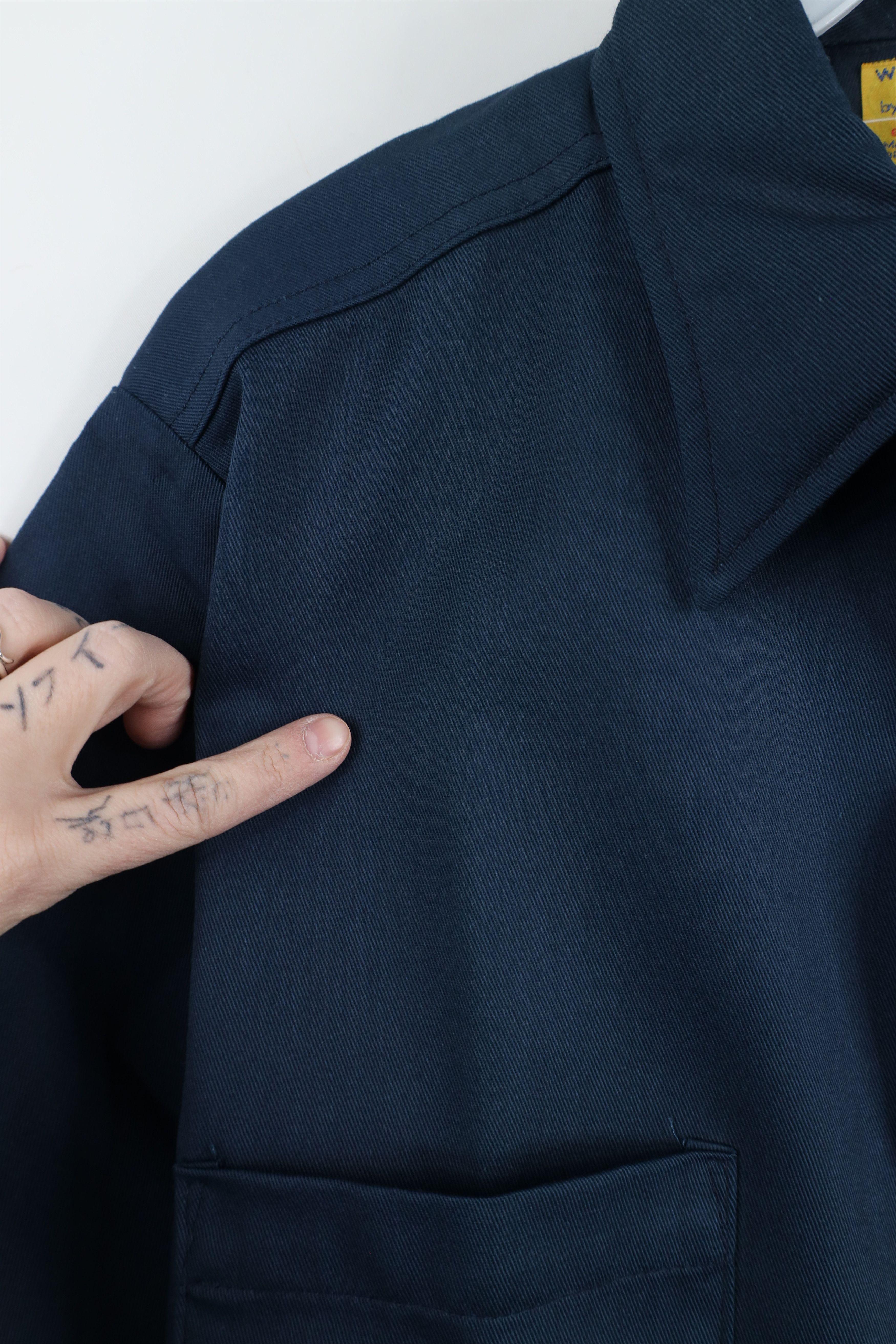 Vintage Deadstock Vintage 60s Made Workwear Mechanic Shirt Blue USA Size US M / EU 48-50 / 2 - 7 Thumbnail