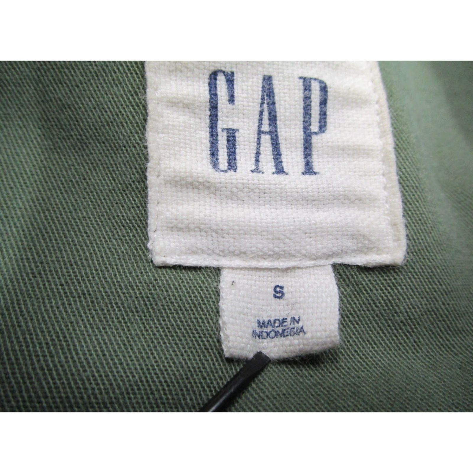 Gap GAP Jacket Womens S green snap up SQUARE UTILITY military field jacket w/ pockets - 100% cotton Size S / US 4 / IT 40 - 3 Thumbnail