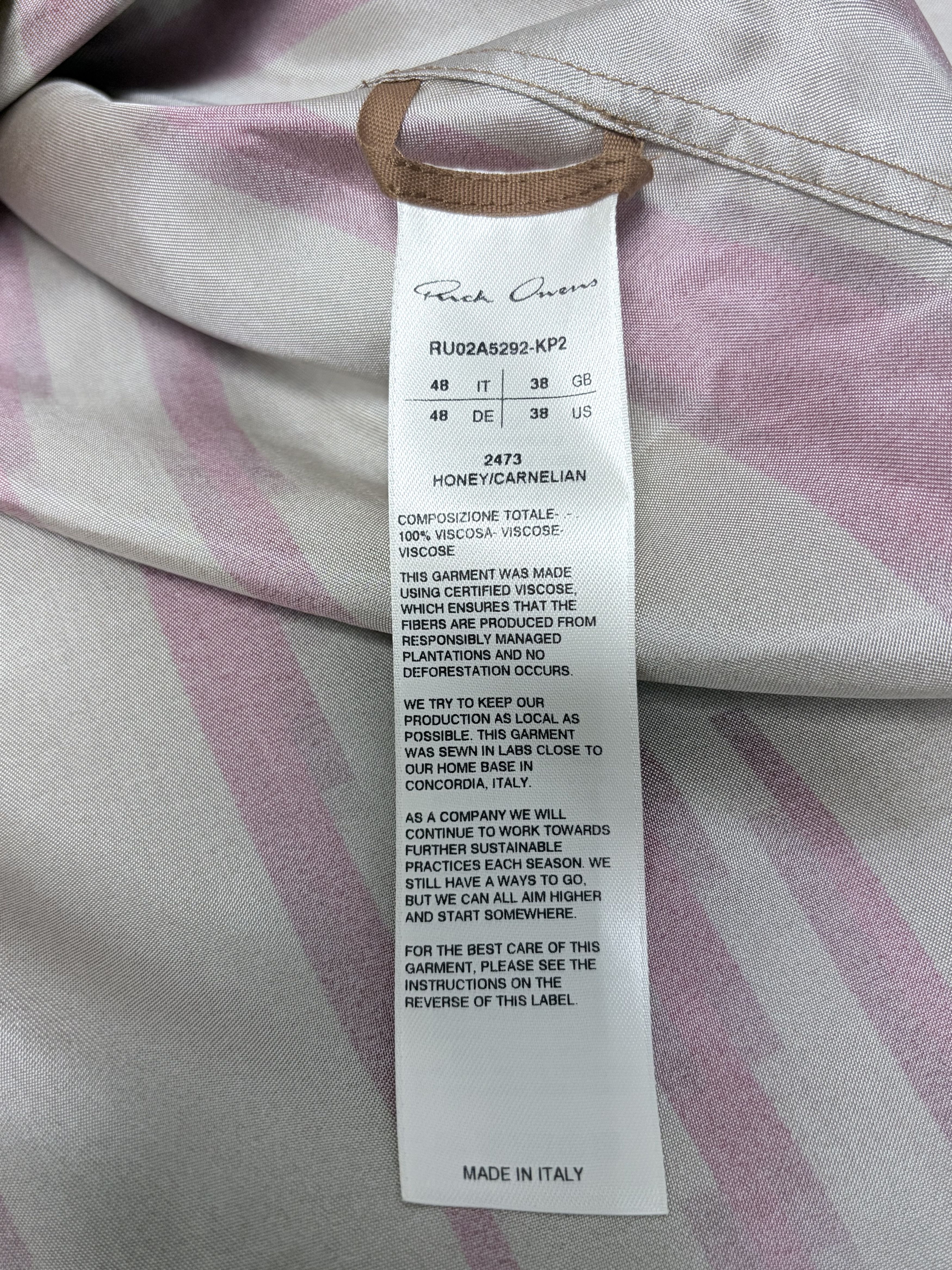 Rick Owens Rick Owens Pentagram Golf Shirts In Honey Size US M / EU 48-50 / 2 - 4 Thumbnail
