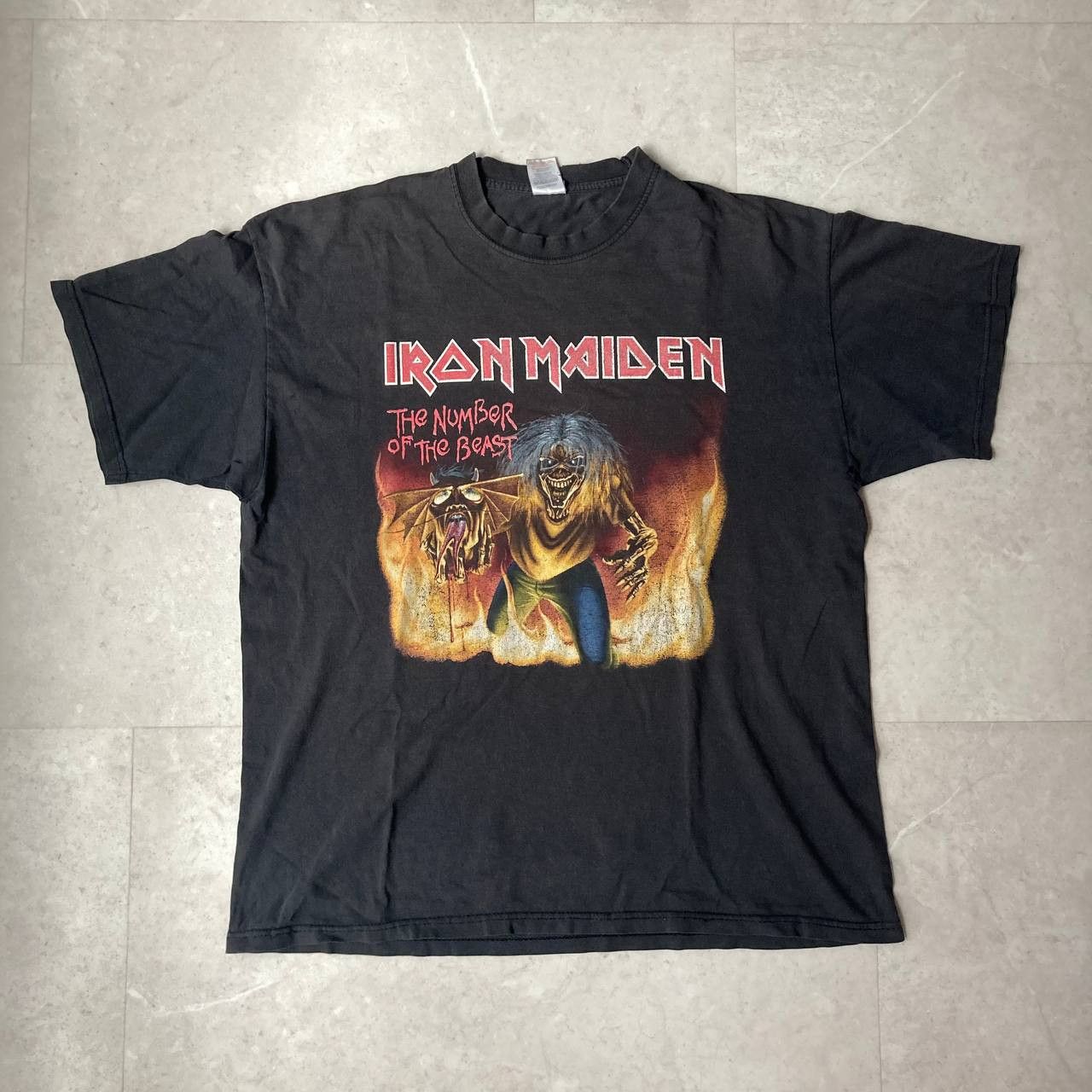 Band Tees Vintage Iron Maiden Number Of The Beast Metal Rock Band Tour Size US XL / EU 56 / 4 - 1 Thumbnail