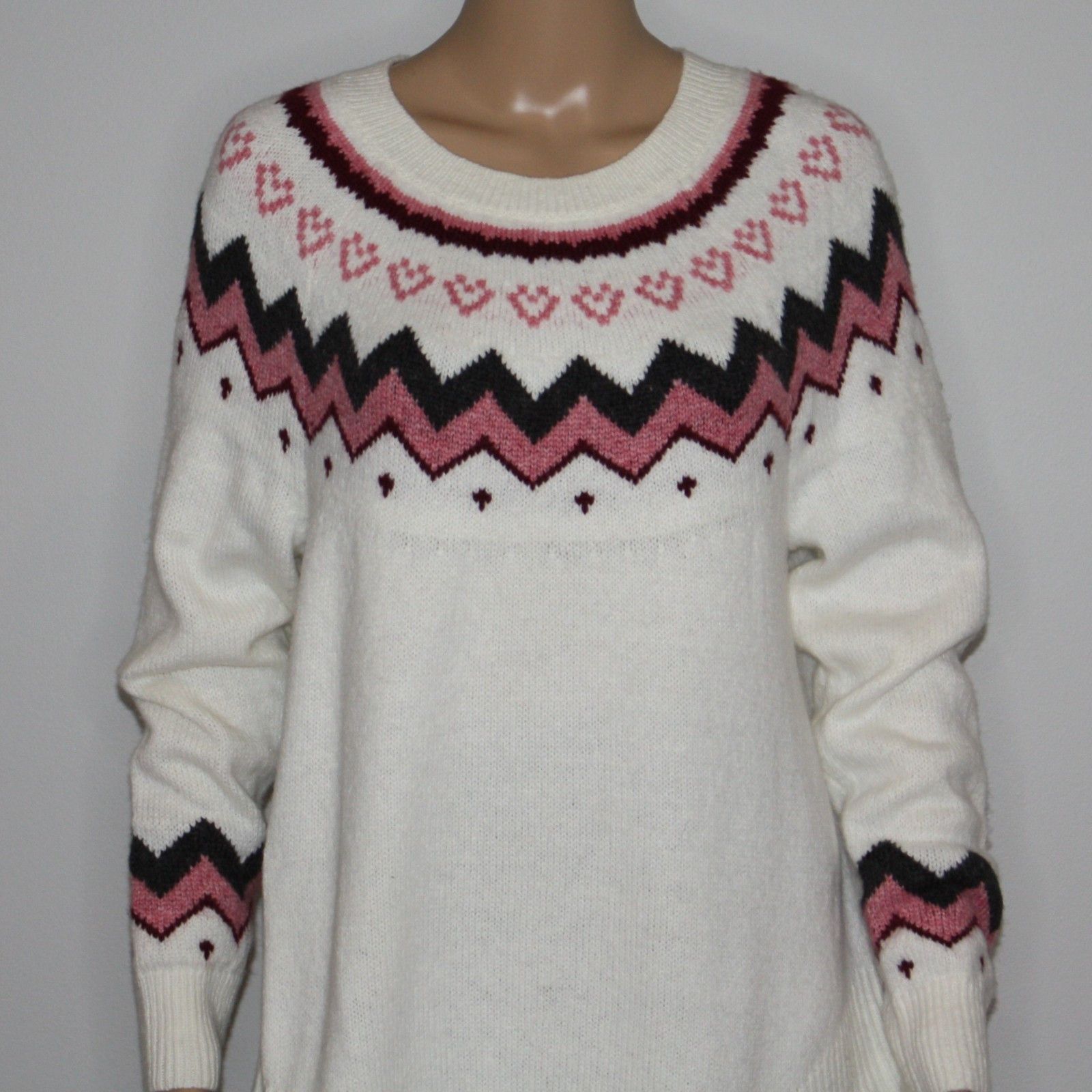 Loft Swingy Fairisle Fair Isle Sweater in size Medium NWT $69.50 Size M / US 6-8 / IT 42-44 - 11 Thumbnail