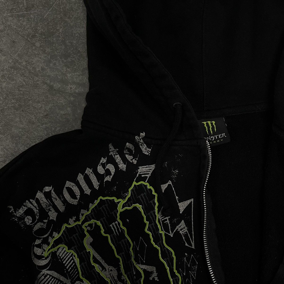 Vintage rockstar energy zip up hoodie Size US L / EU 52-54 / 3 - 3 Thumbnail