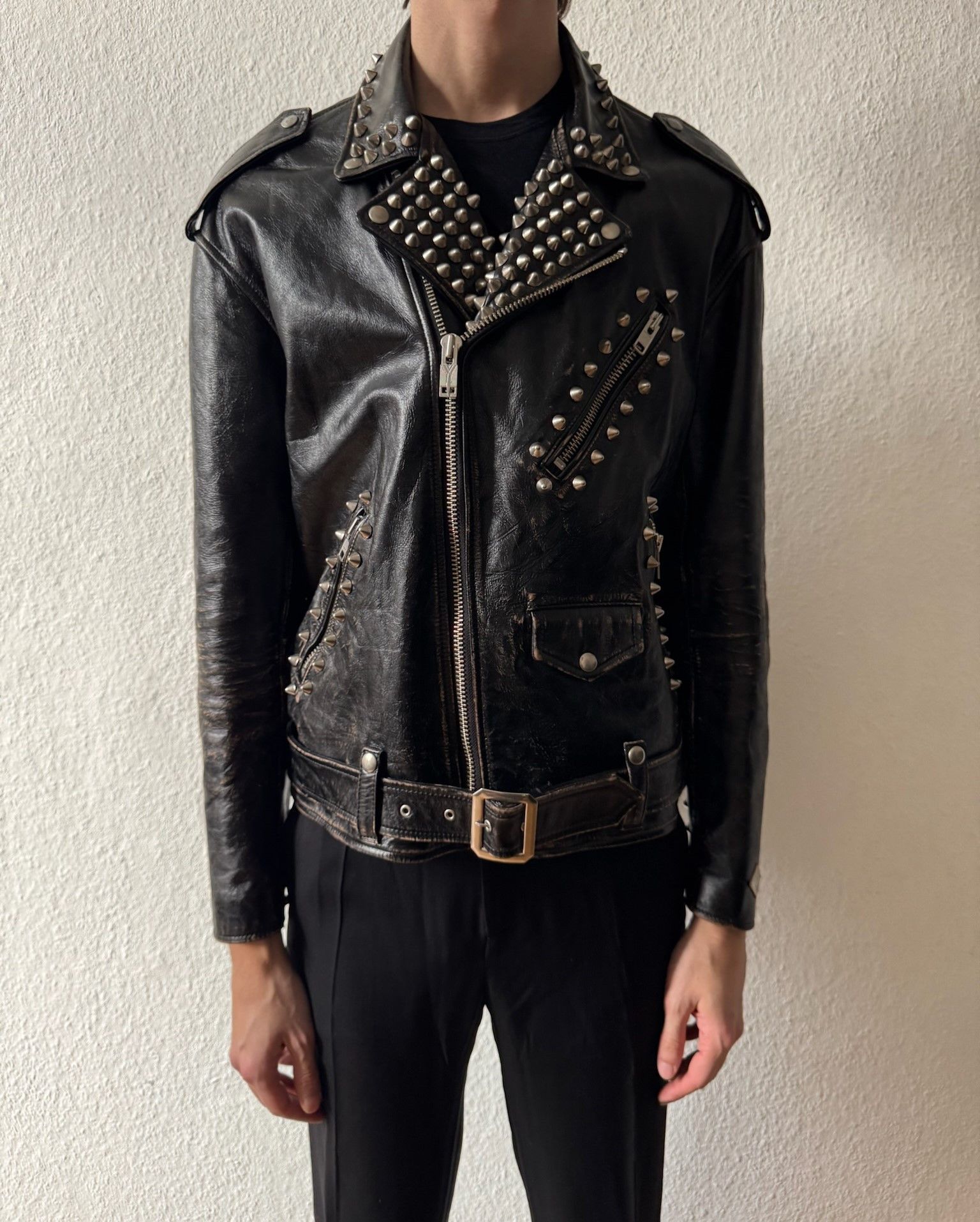 Blackmeans Blackmeans Ltd. Edition Sid Vicious Biker Leather Jacket XL Size US XL / EU 56 / 4 - 20 Thumbnail