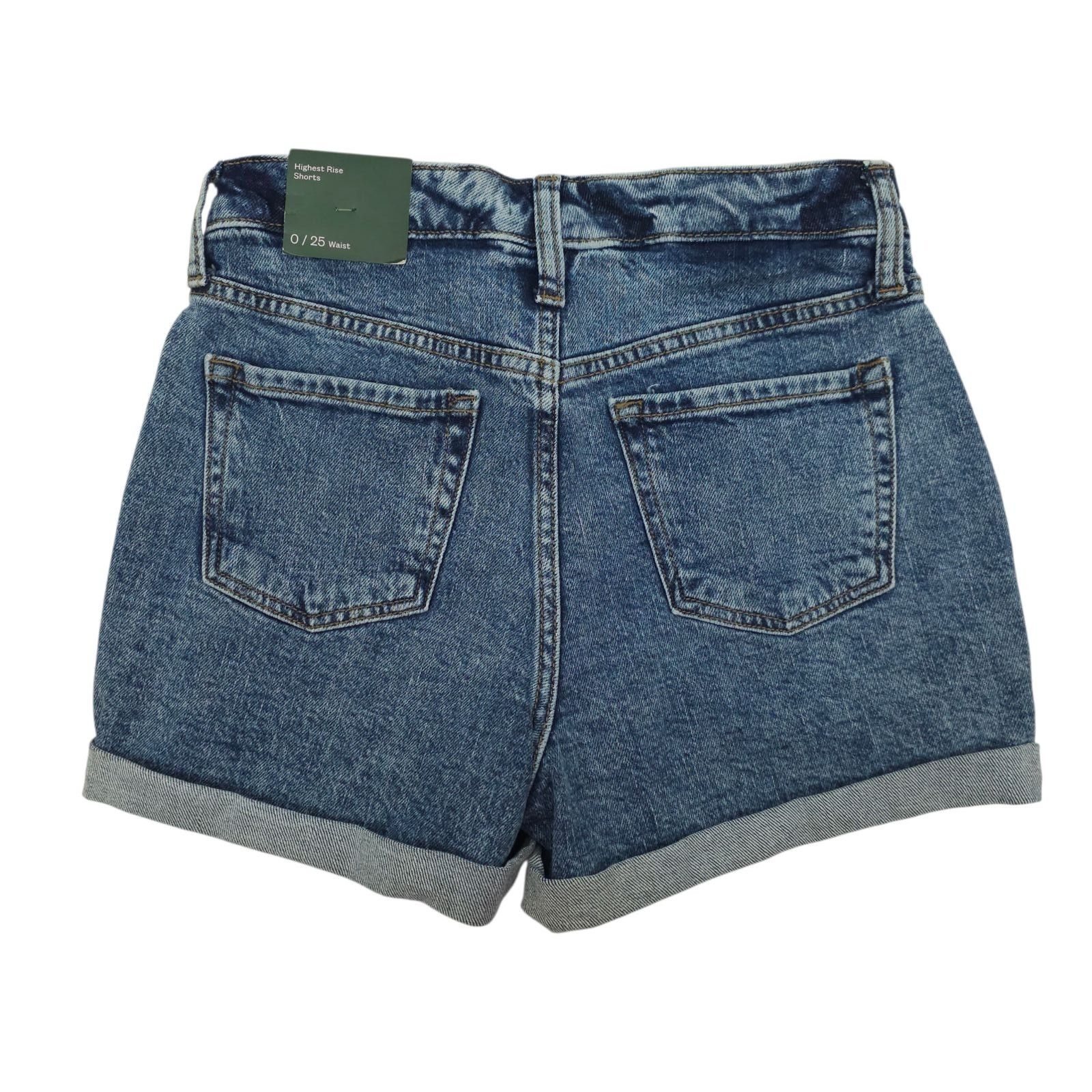Other Wild Fable Acid Wash Denim Shorts Size 0/25 High Rise Retro Size 25" / US 0 / IT 36 - 2 Thumbnail