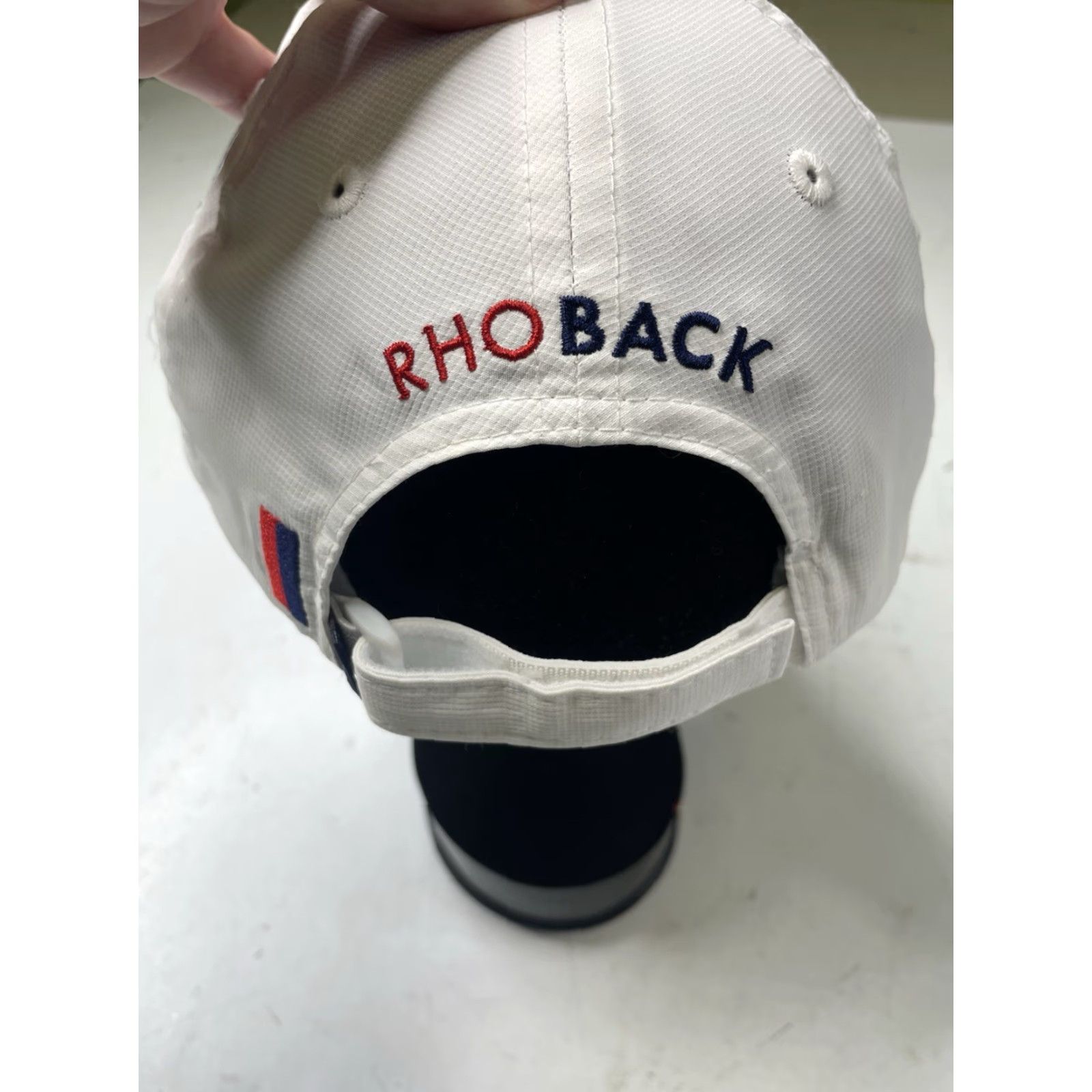 Vintage Rhoback Crave Performance Golf Cap White Stitch Logo Adult Strapback Rockland CC Size ONE SIZE - 3 Thumbnail