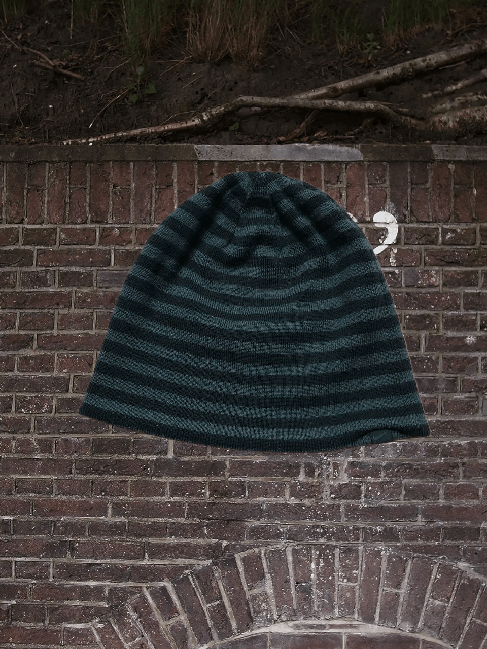 Nike Vintage Hats striped Nike logo Streetwear crazy Y2K Size ONE SIZE - 1 Thumbnail