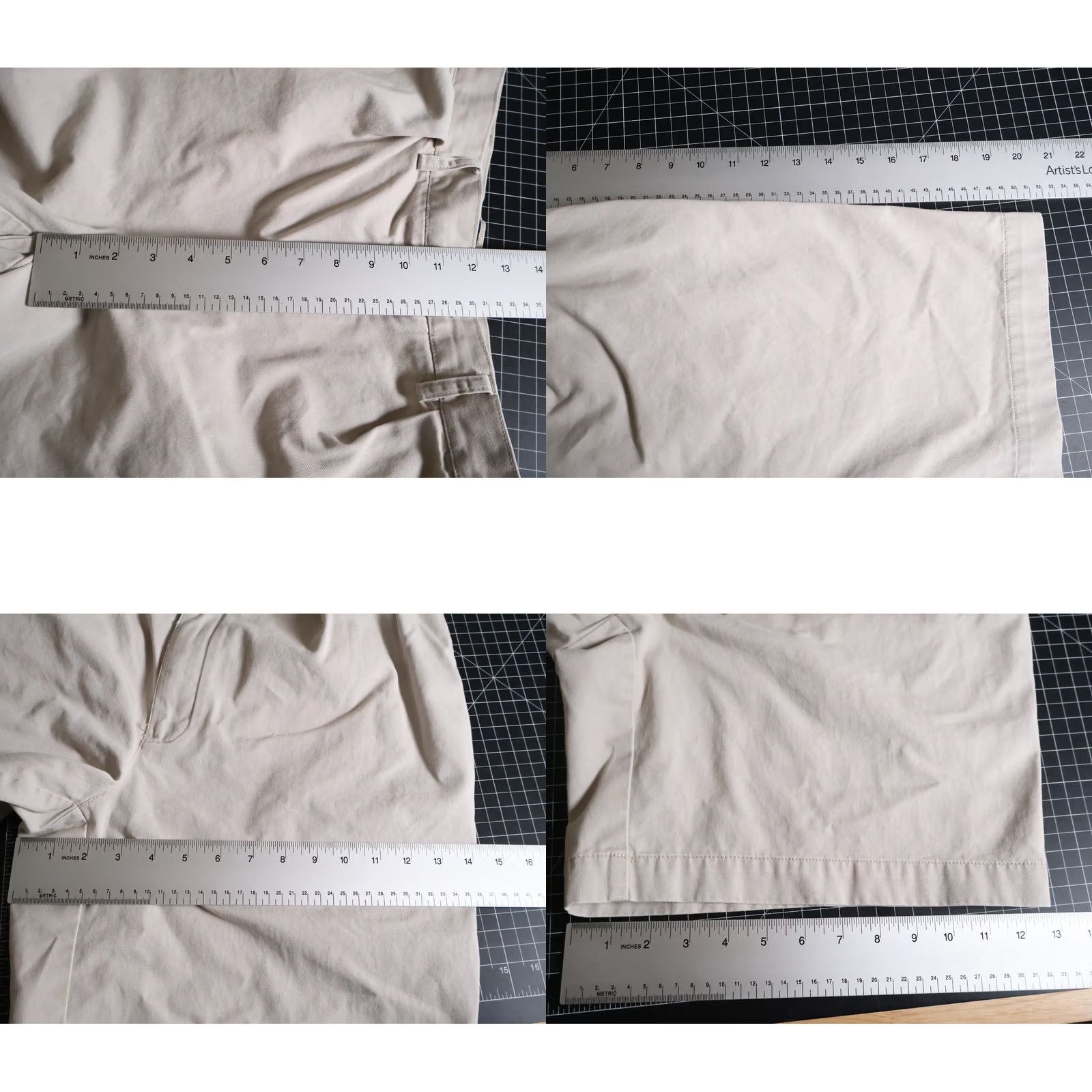 Polo Ralph Lauren Polo Ralph Lauren Pleated Shorts Men 33 X 8 Beige Tyler 100% Cotton (35 Tag) Size US XS / EU 42 / 0 - 8 Thumbnail