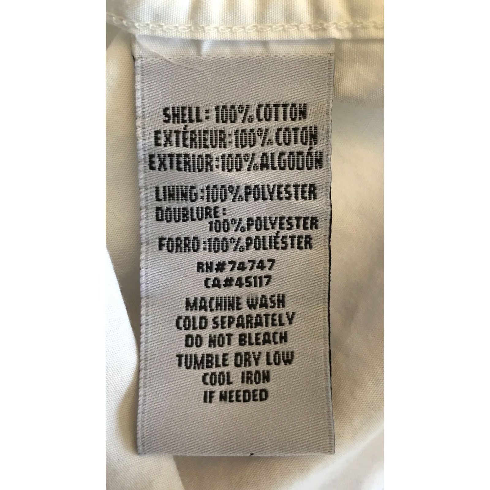 Vintage World Wide Sportsman Button-Up Shirt Mens 3XL White Vented Short Sleeve Casual Cotton Logo Pocket Breathing Regular Size US XXL / EU 58 / 5 - 4 Thumbnail