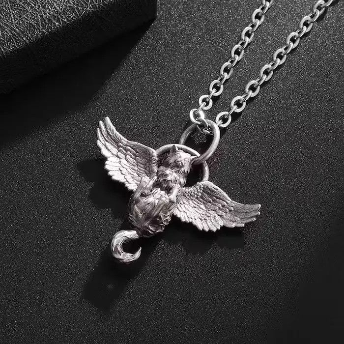 Jewelry Cat Wings Pendant Necklace Size ONE SIZE - 5 Thumbnail