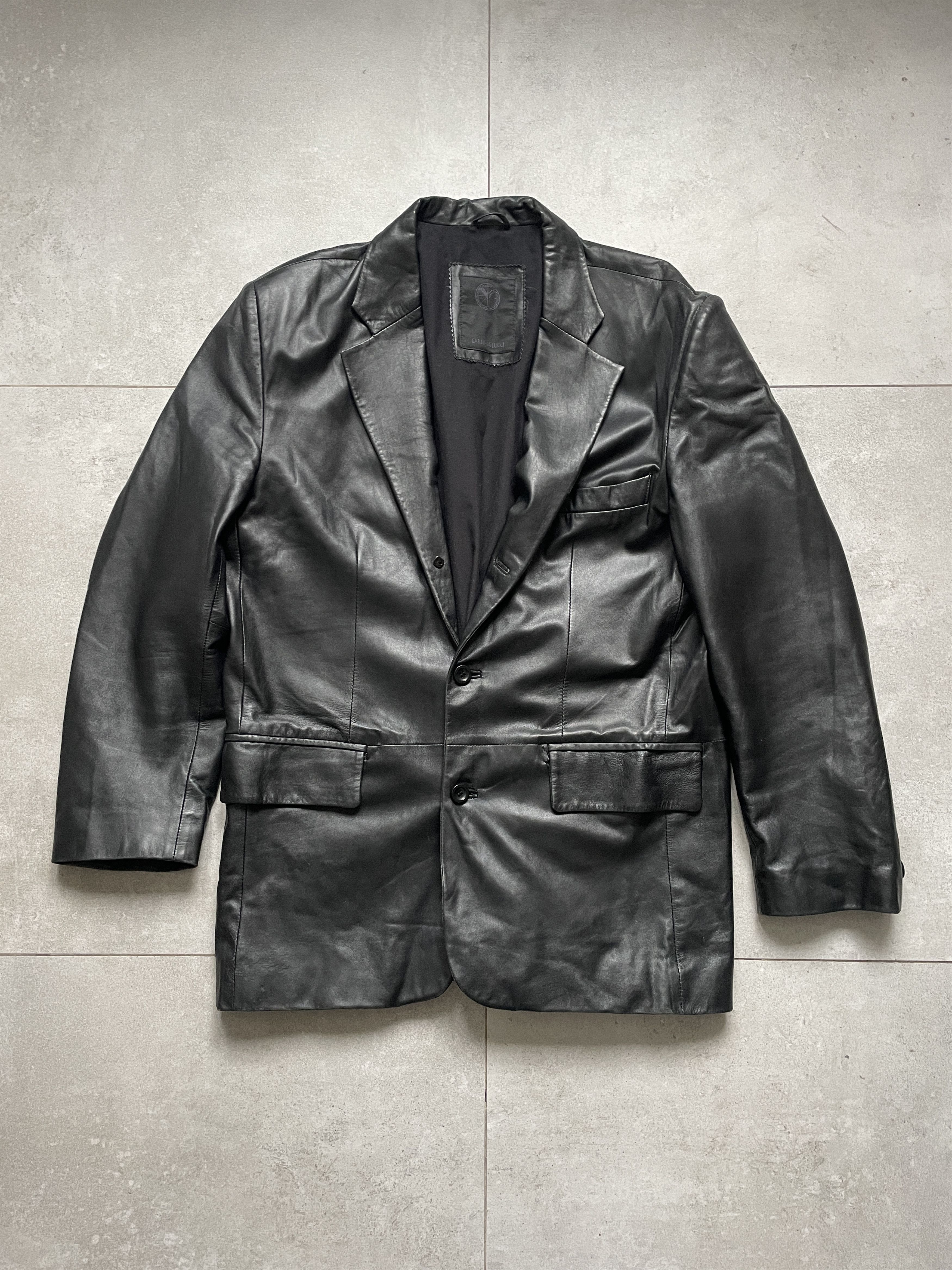 Carlo Colucci 90S CARLO COLUCCI TOM FORD TYPE LEATHER BLAZER JACKET Size US L / EU 52-54 / 3 - 3 Thumbnail