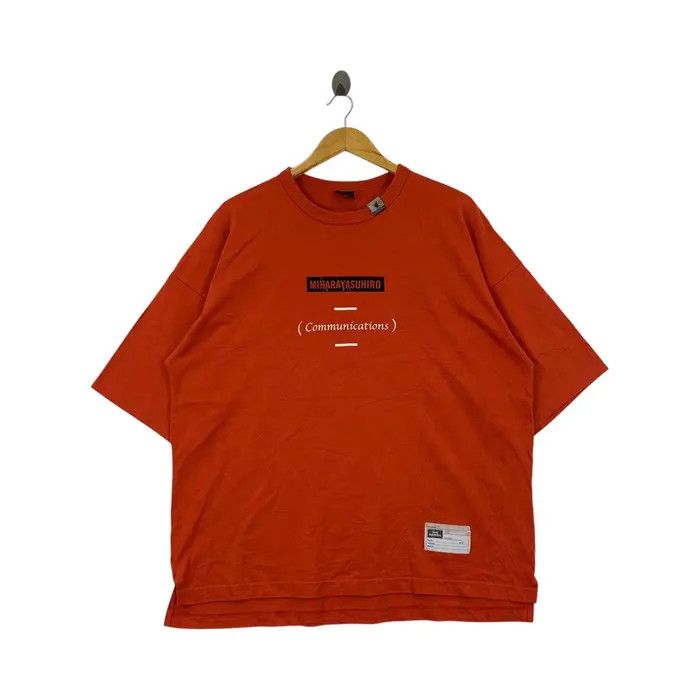 Maison MIHARA YASUHIRO MAISON MIHARA YASUHIRO x GU Communications Orange Tee Shirt Size US L / EU 52-54 / 3 - 1 Thumbnail