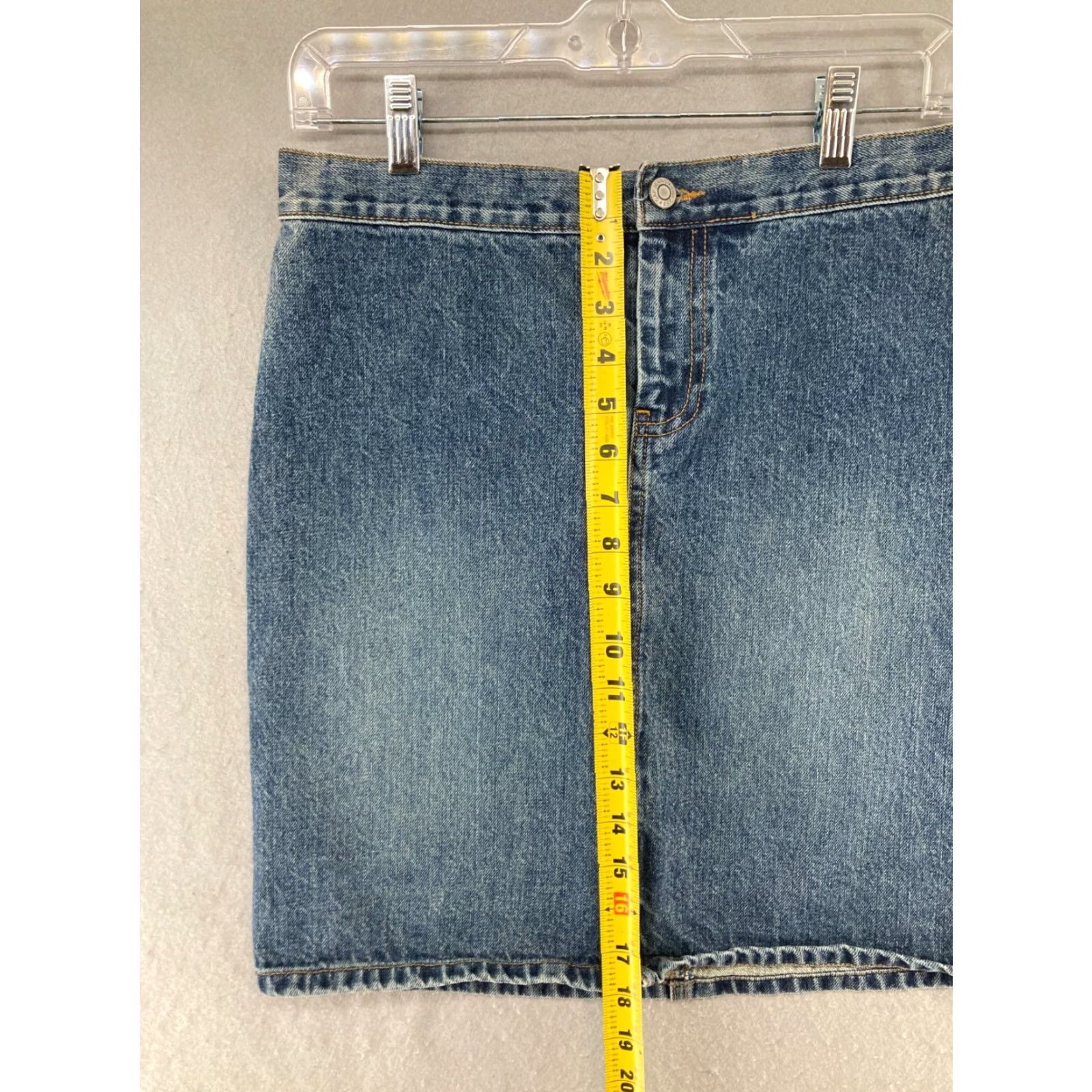 Gap Gap Women's Blue Denim Pencil Skirt Size 4 Medium Wash Casual 90s Style Size 27" / US 4 / IT 40 - 4 Thumbnail