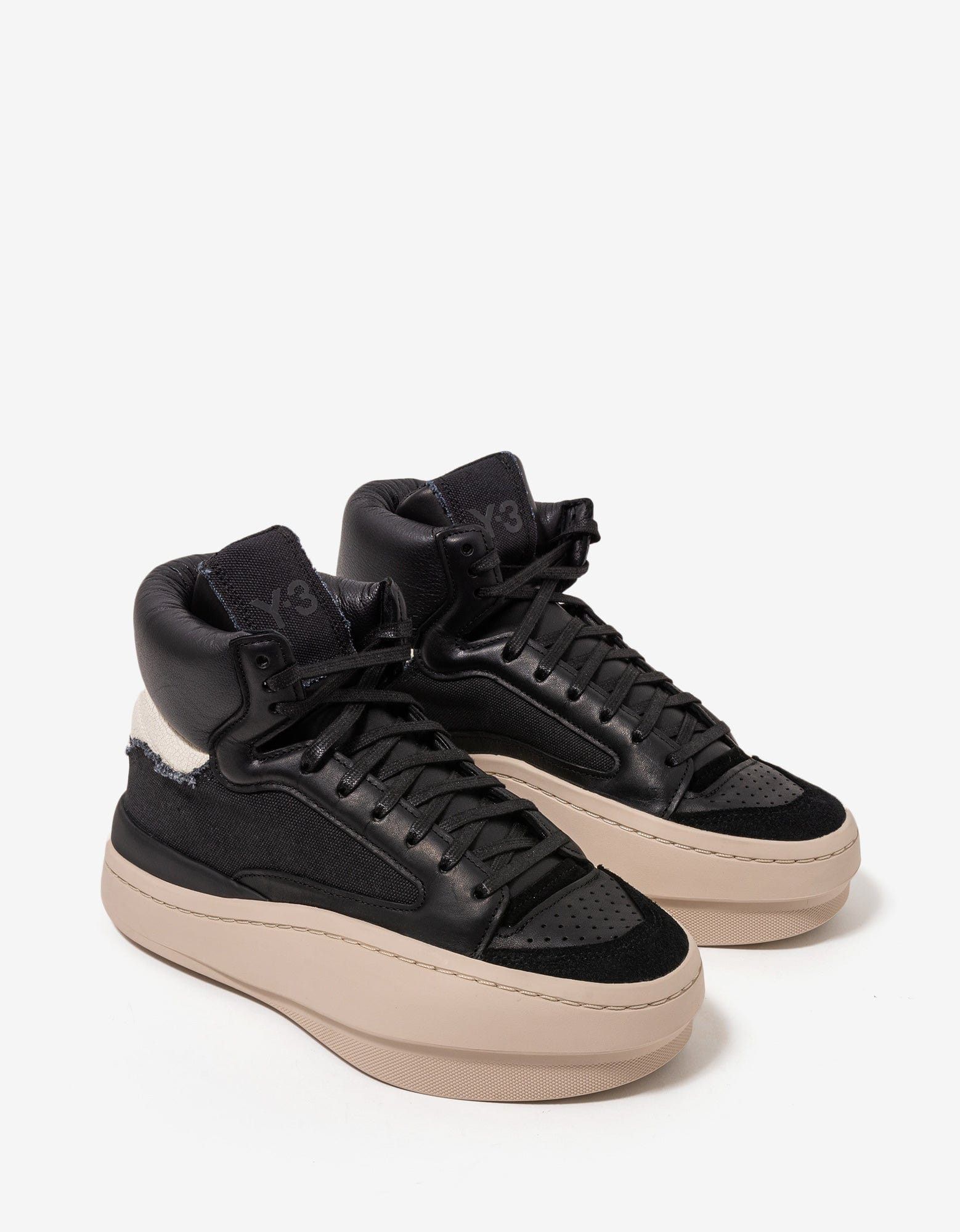 image of Y 3 Black Centennial Hi Trainers Shoes, Men's (Size 8)