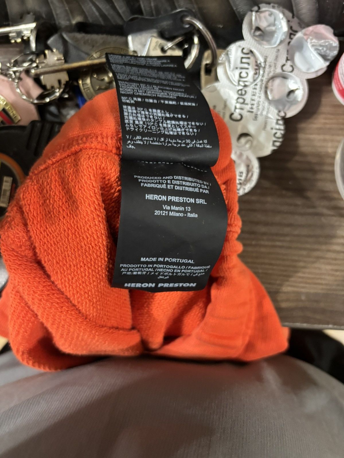 Heron Preston Heron Preston Orange "Стиль" Sweatpants Size US 32 / EU 48 - 7 Thumbnail
