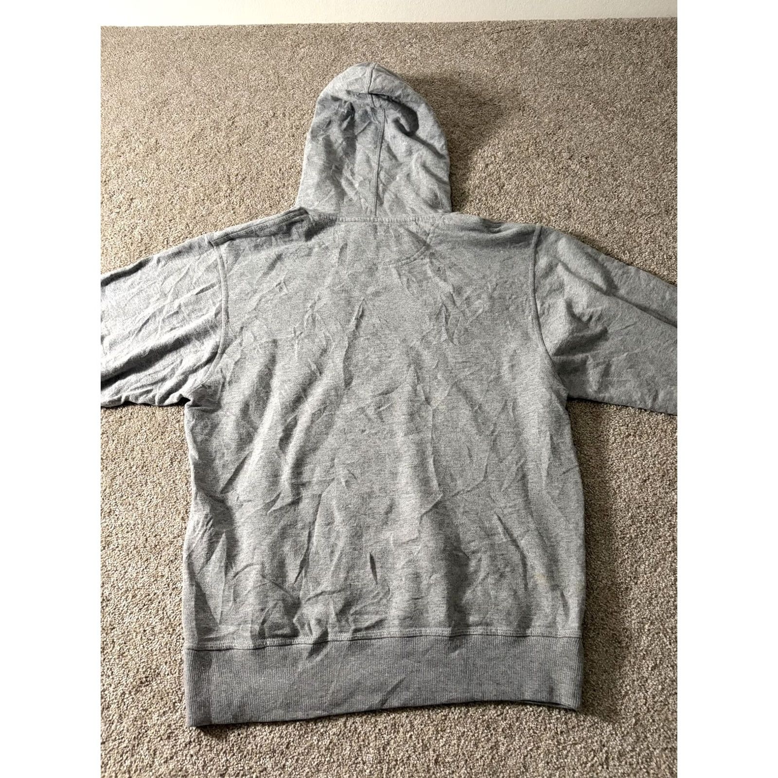 Champion Champion Hoodie Mens Small Gray Script Logo Fleece Pullover Sweatshirt Size US S / EU 44-46 / 1 - 7 Thumbnail